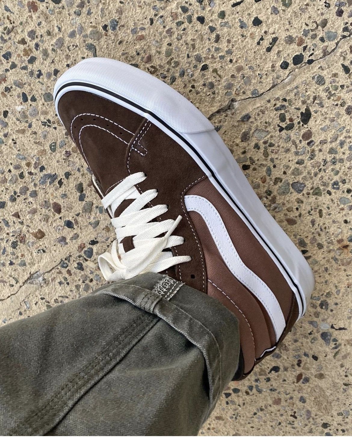 JJJJound × Vans JJJJound Vans Sk8-Mid VLT LX / Brown Size 10.5 Size US 10.5 / EU 43-44 - 3 Thumbnail