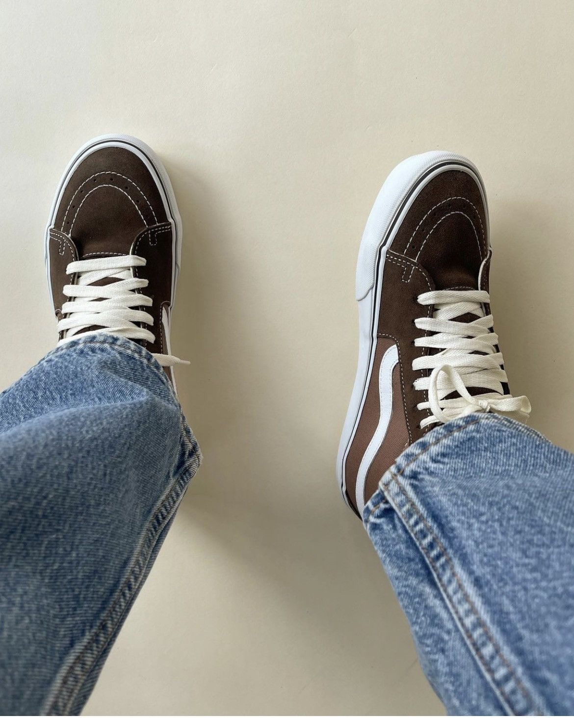 JJJJound × Vans JJJJound Vans Sk8-Mid VLT LX / Brown Size 10.5 Size US 10.5 / EU 43-44 - 5 Thumbnail