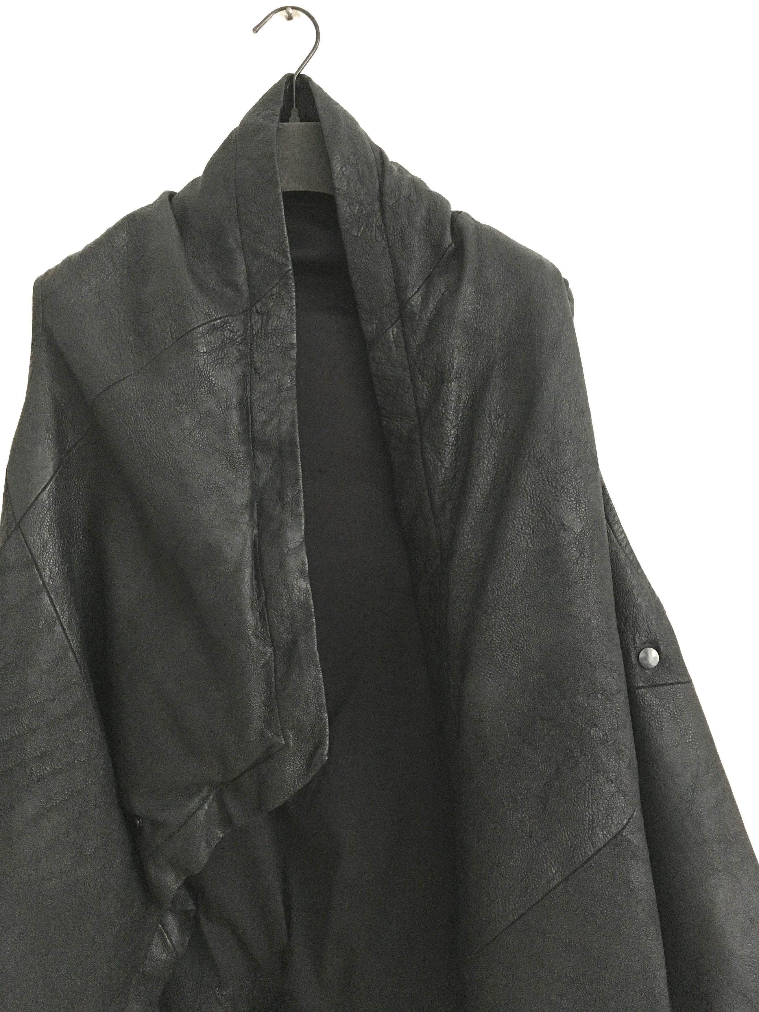 Rick Owens F/W 2010 "Gleam" Blistered Lamb Leather Down Vest SZ L Size US L / EU 52-54 / 3 - 7 Thumbnail