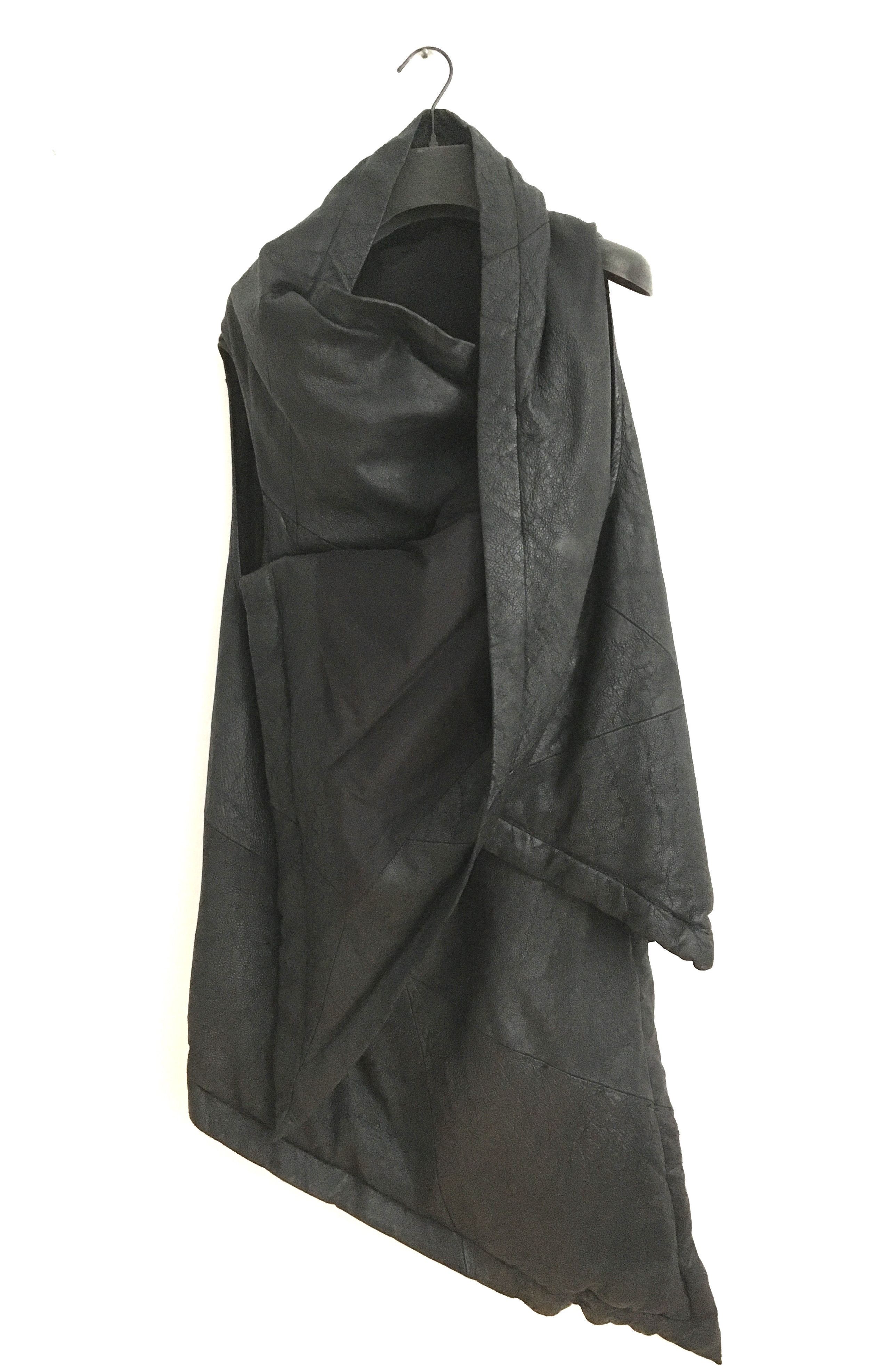 Rick Owens F/W 2010 "Gleam" Blistered Lamb Leather Down Vest SZ L Size US L / EU 52-54 / 3 - 10 Thumbnail