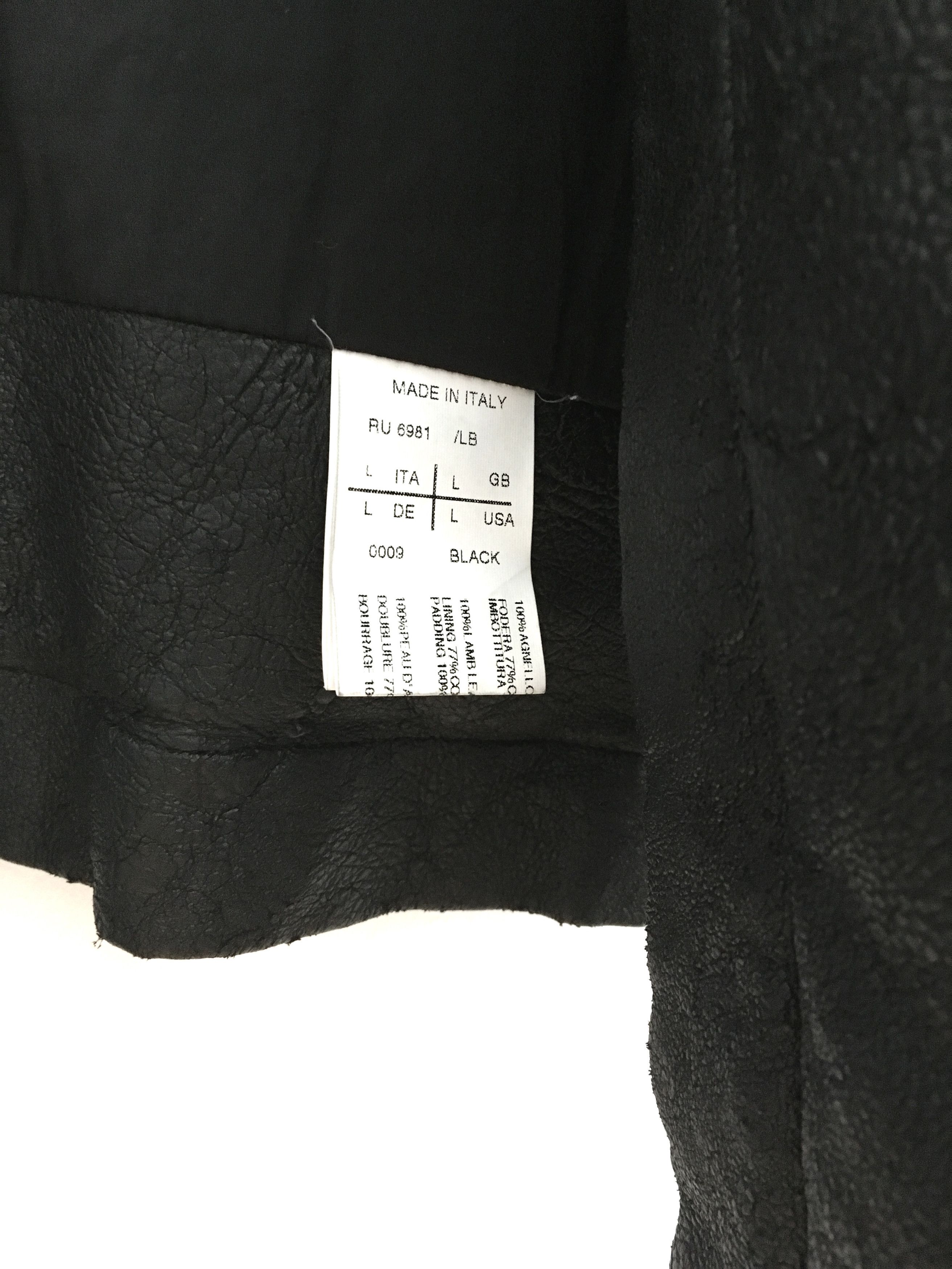 Rick Owens F/W 2010 "Gleam" Blistered Lamb Leather Down Vest SZ L Size US L / EU 52-54 / 3 - 8 Thumbnail