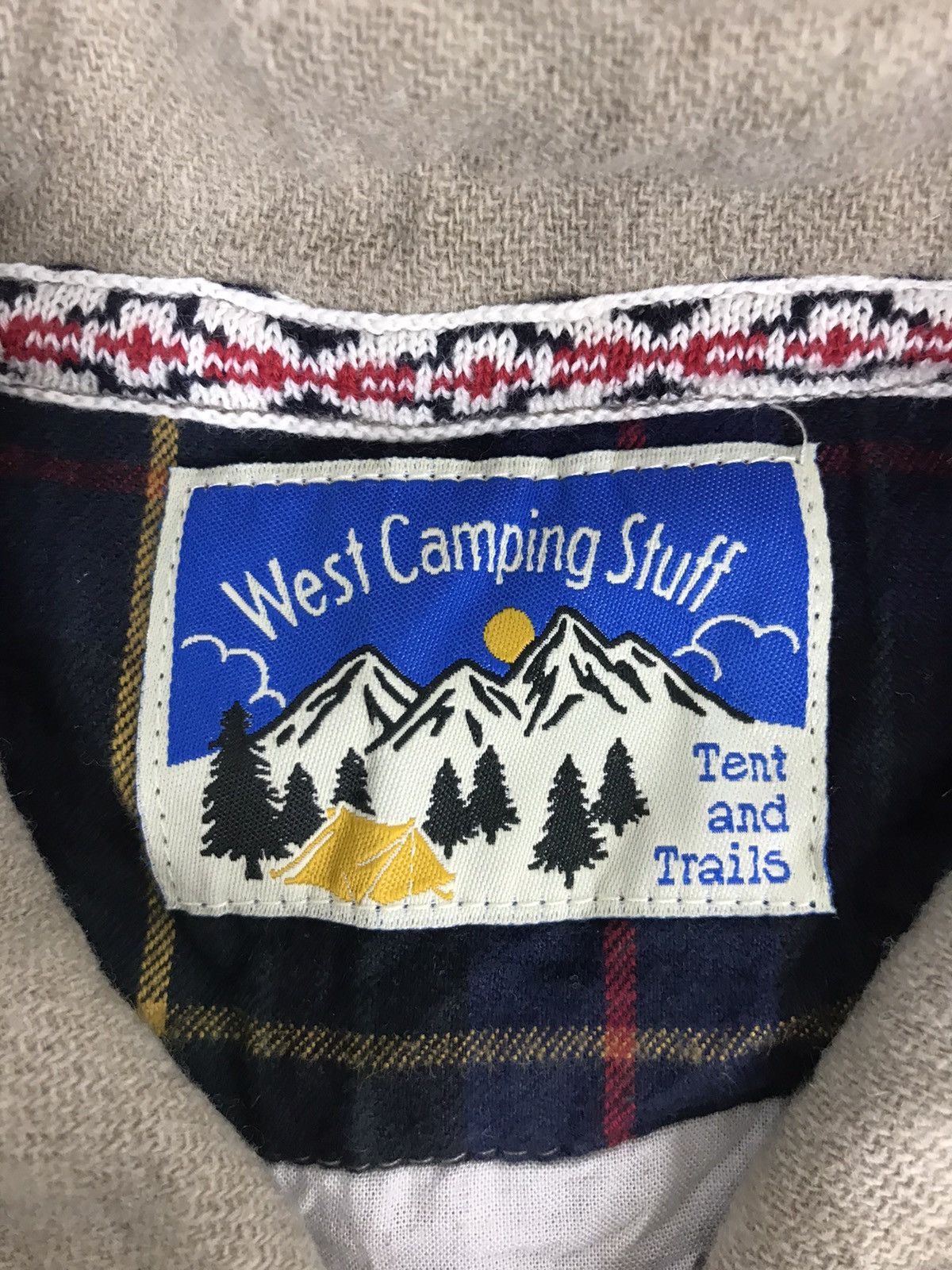 Vintage Vintage 80s 90s West Camping Stuff Button Down Jacket Wool Size M / US 6-8 / IT 42-44 - 3 Thumbnail