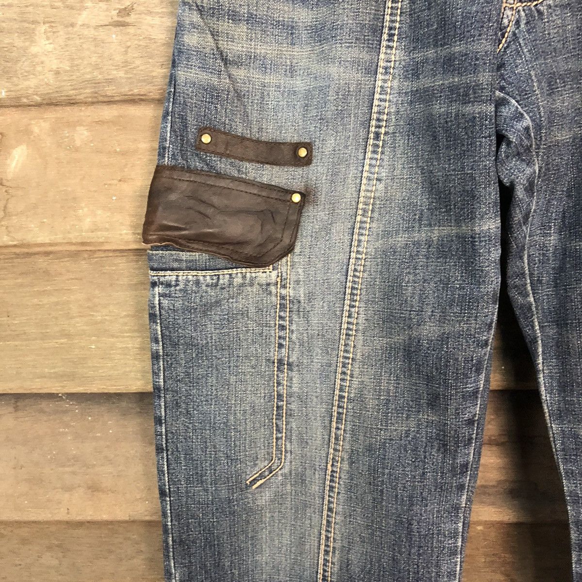 Comme Ca Ism DLL Comme Ca Du Mode Blue Denim Multipocket Pants #1578 Size US 30 / EU 46 - 6 Thumbnail