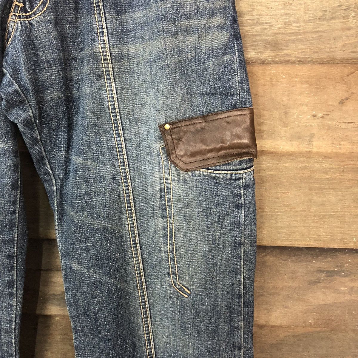 Comme Ca Ism DLL Comme Ca Du Mode Blue Denim Multipocket Pants #1578 Size US 30 / EU 46 - 7 Thumbnail
