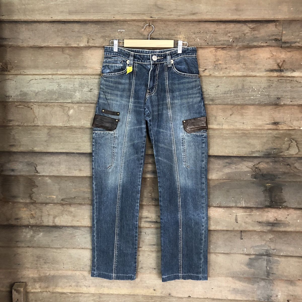 Comme Ca Ism DLL Comme Ca Du Mode Blue Denim Multipocket Pants #1578 Size US 30 / EU 46 - 1 Thumbnail