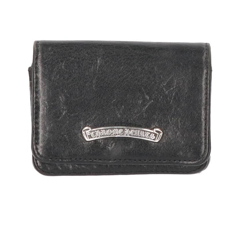 Chrome Hearts Chrome Hearts Vintage Black Leather Cardholder Size ONE SIZE - 1 Thumbnail