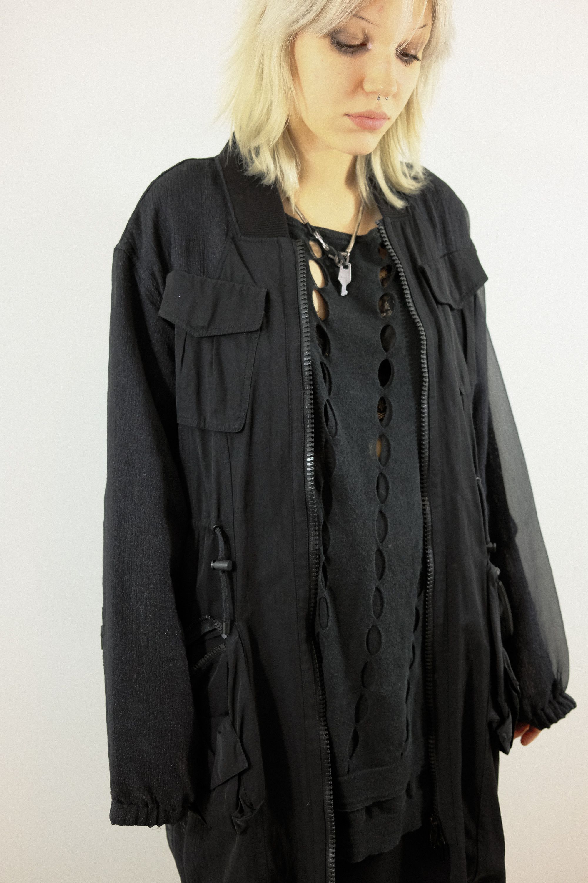 Alexander Wang Alexander Wang SS12 Runway Mesh Bomber Jacket Size US L / EU 52-54 / 3 - 5 Thumbnail