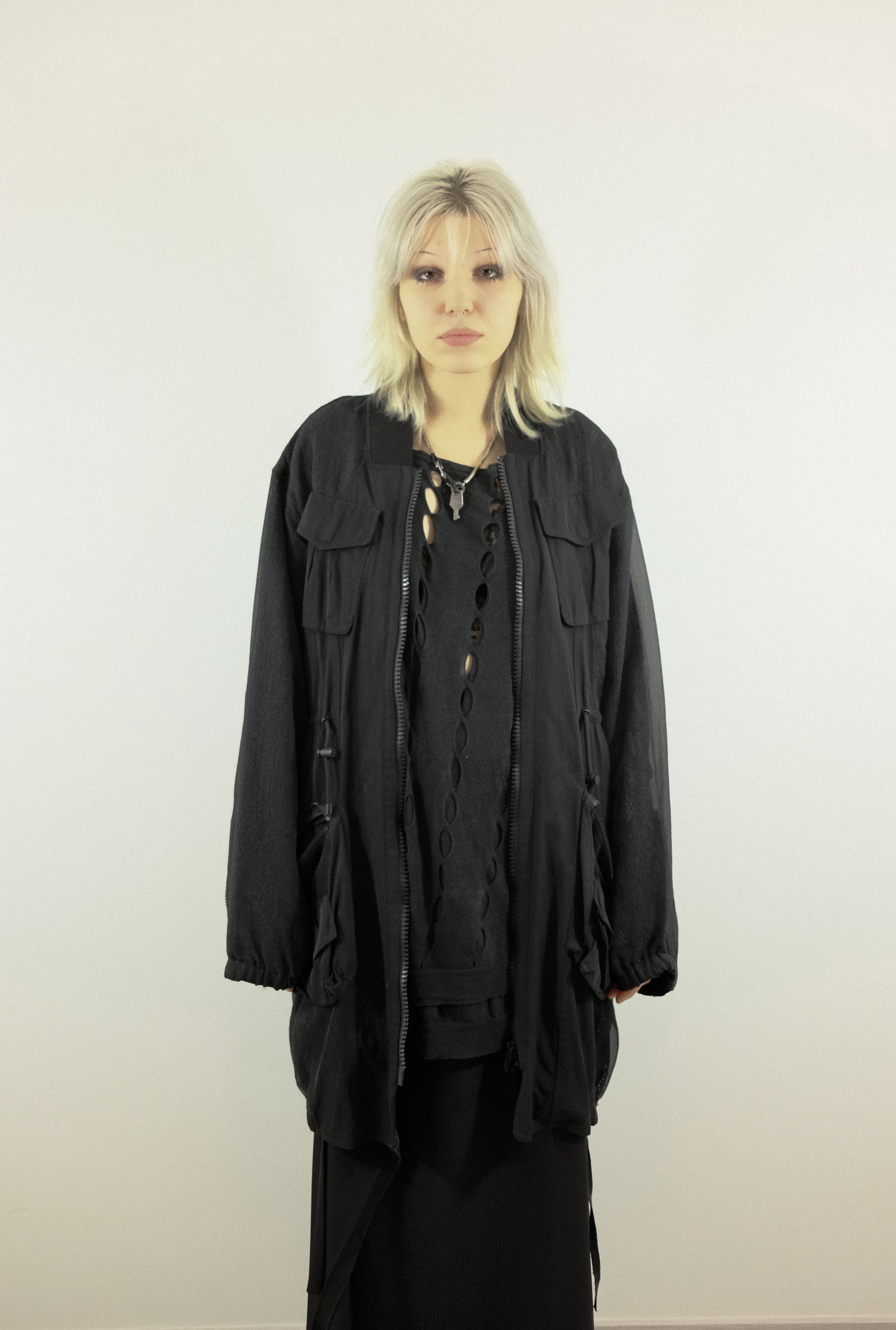 Alexander Wang Alexander Wang SS12 Runway Mesh Bomber Jacket Size US L / EU 52-54 / 3 - 3 Thumbnail