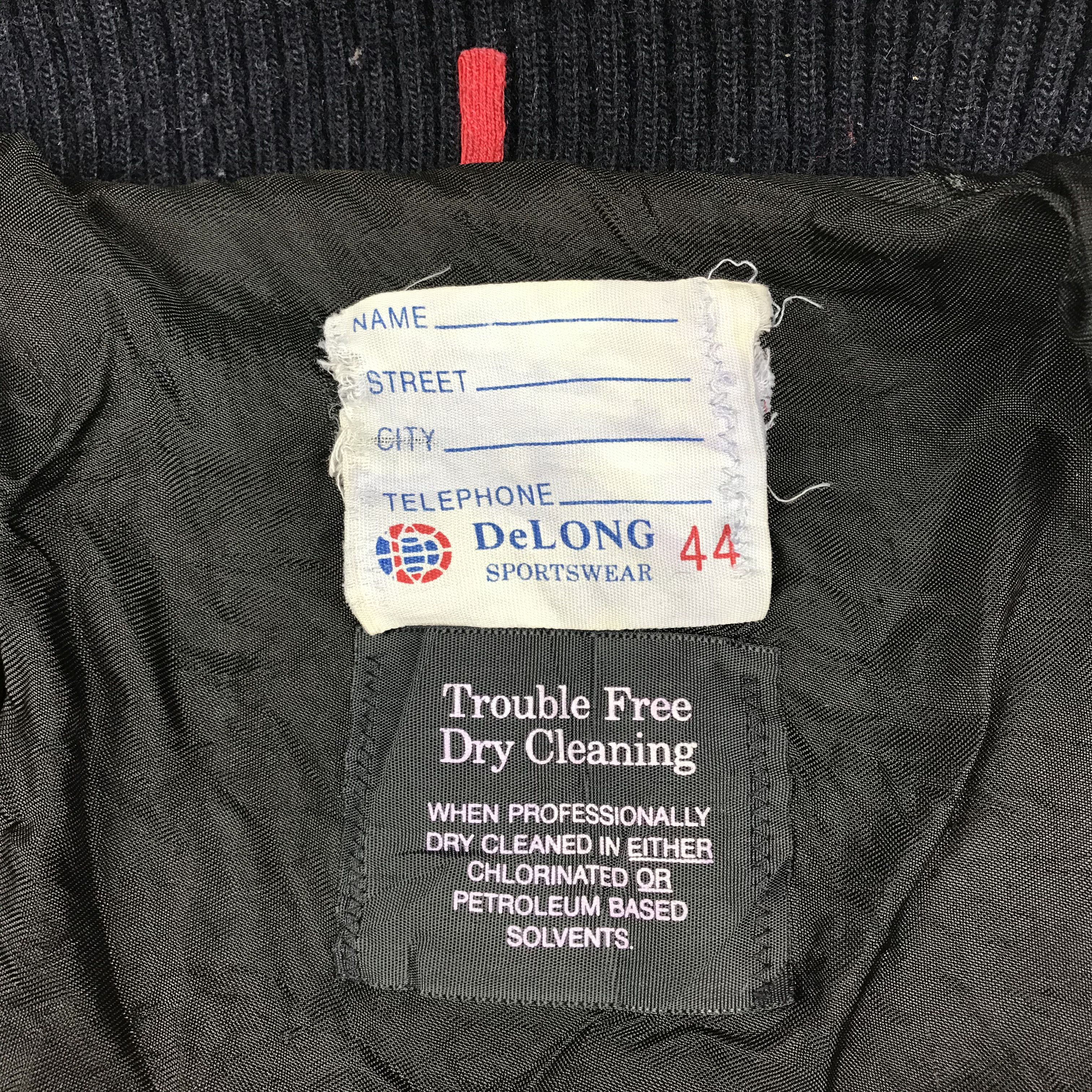 Delong Vintage United State Varsity Jackets Fibers Sleeve Size US M / EU 48-50 / 2 - 13 Thumbnail