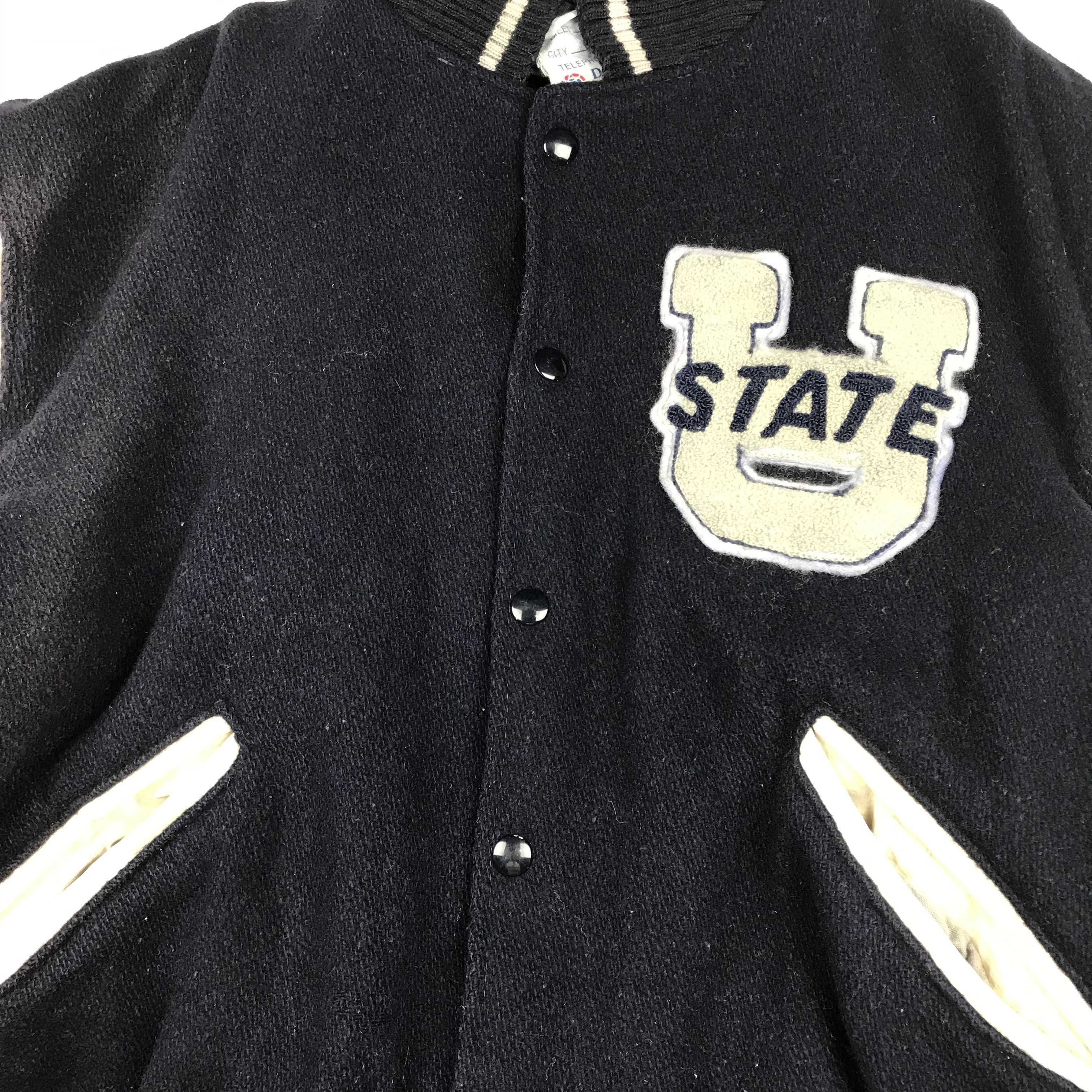 Delong Vintage United State Varsity Jackets Fibers Sleeve Size US M / EU 48-50 / 2 - 7 Thumbnail
