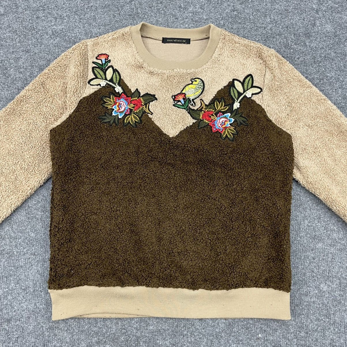Japanese Brand Japanese Brand Blue Ocean Sweatshirt Fleece Size US S / EU 44-46 / 1 - 1 Thumbnail