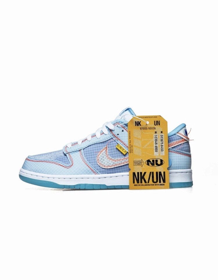 Nike × Union LA Nike X Union Dunk Low Passport Pack Hyper Royal Shoes Size US 8 / EU 41 - 2 Thumbnail