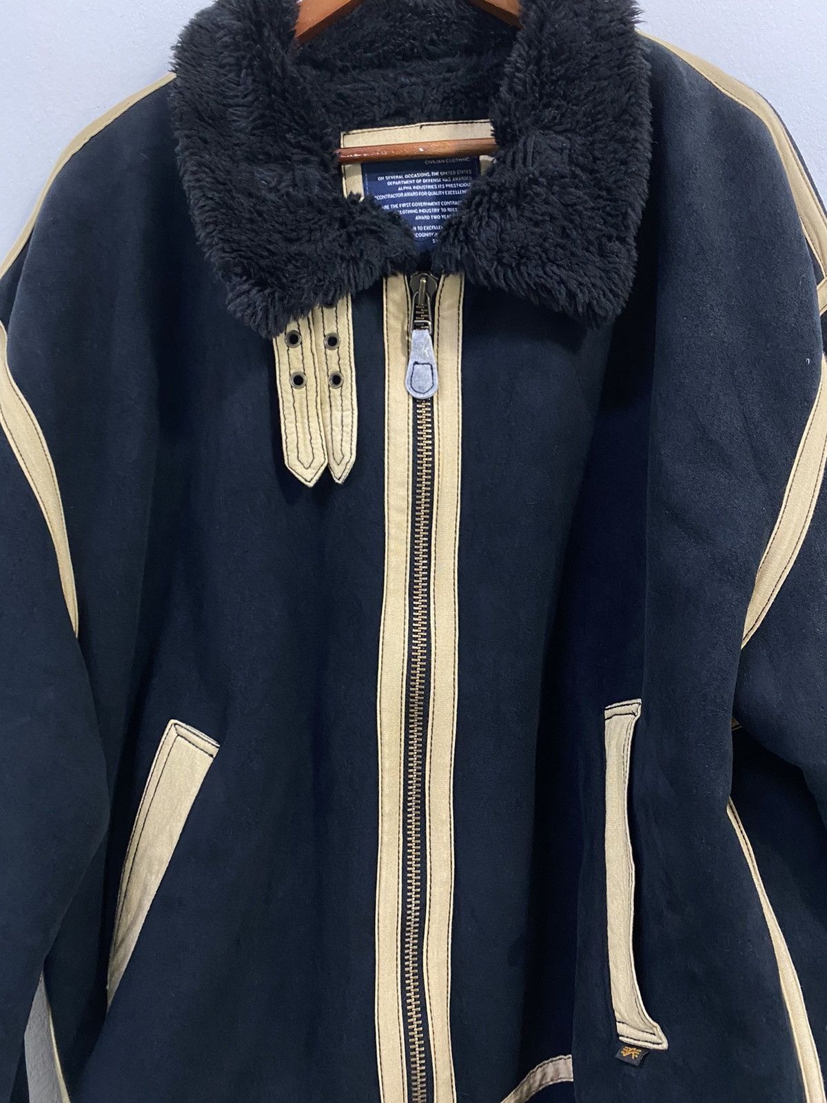 Alpha Industries Alpha Industries Sherpa B3 Flight Bomber Jacket Design Size US XXL / EU 58 / 5 - 7 Thumbnail