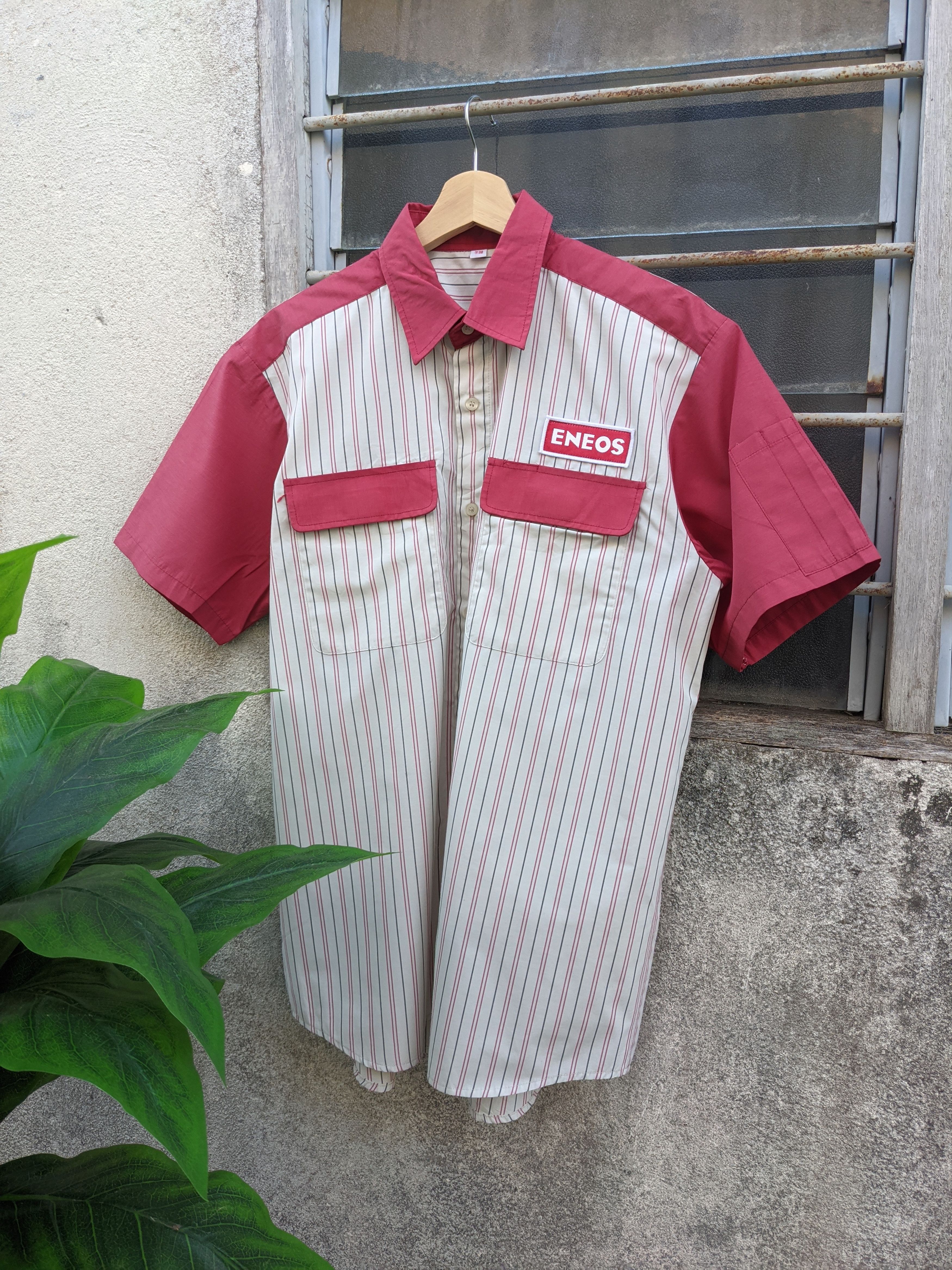 Japanese Brand Vintage Eneos Workshirt Initial D Style Size US L / EU 52-54 / 3 - 1 Thumbnail