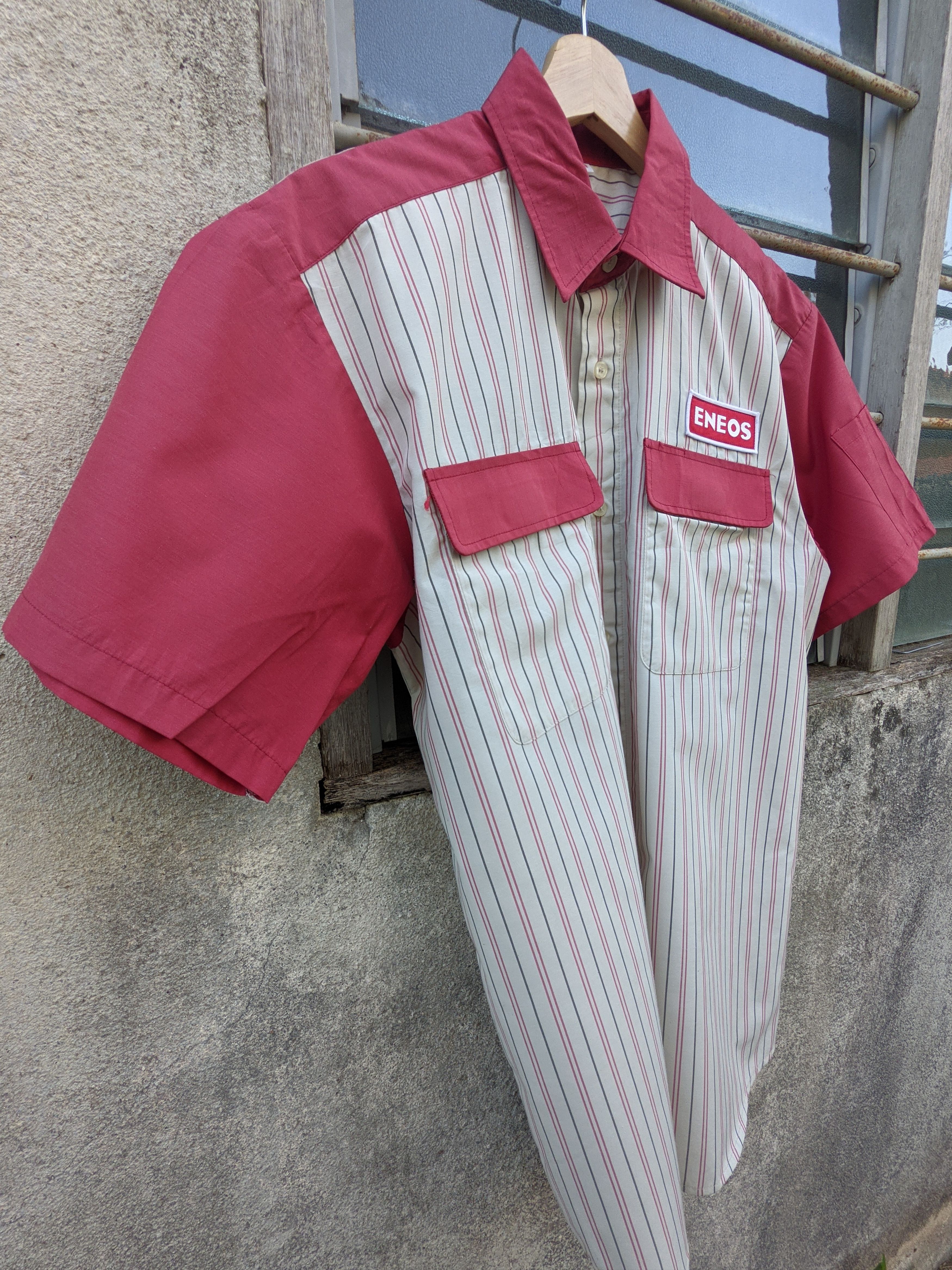 Japanese Brand Vintage Eneos Workshirt Initial D Style Size US L / EU 52-54 / 3 - 3 Thumbnail