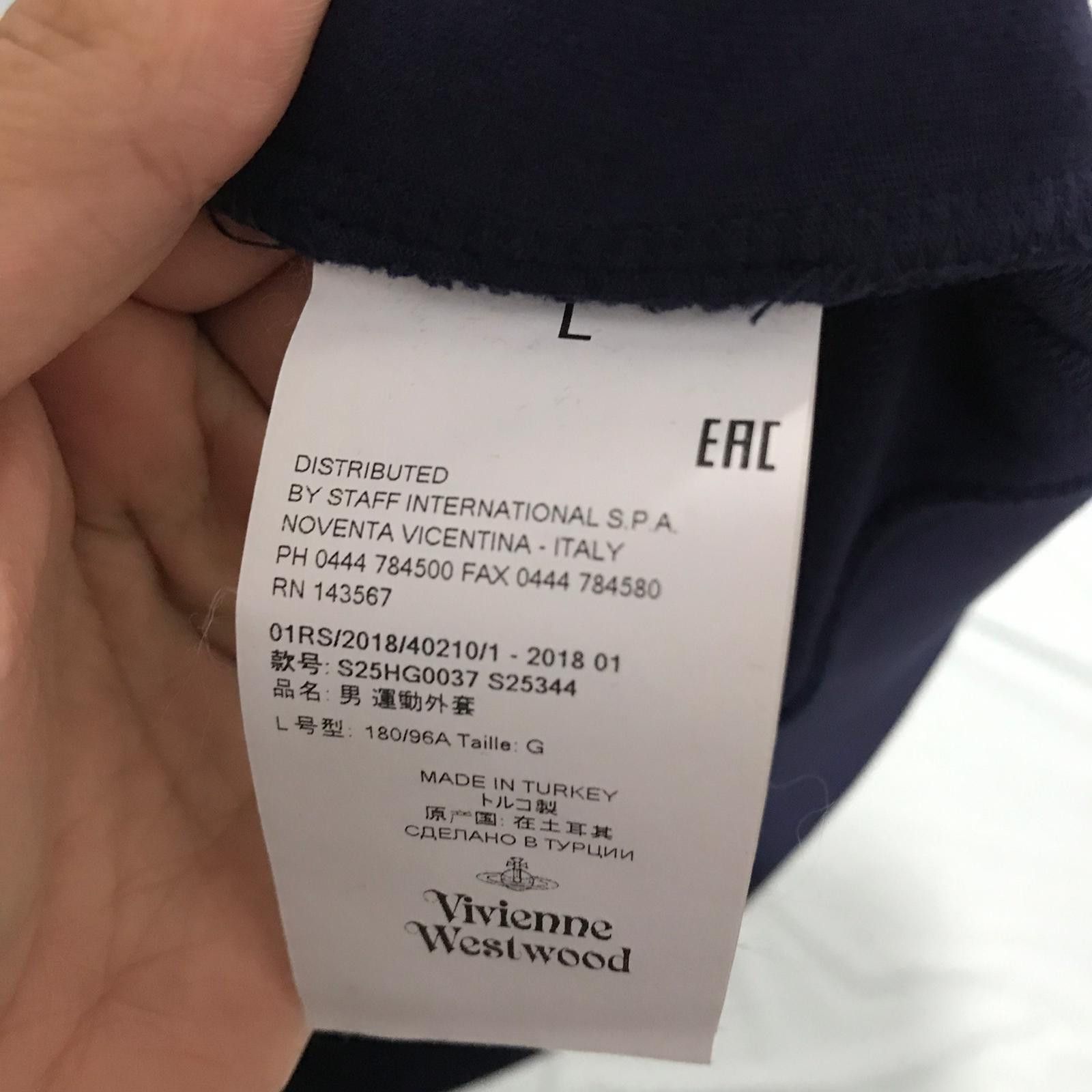 Vivienne Westwood Aw27 - Vivienne Westwood Cont Fabric Trim Zip Hoodie Size US L / EU 52-54 / 3 - 9 Thumbnail