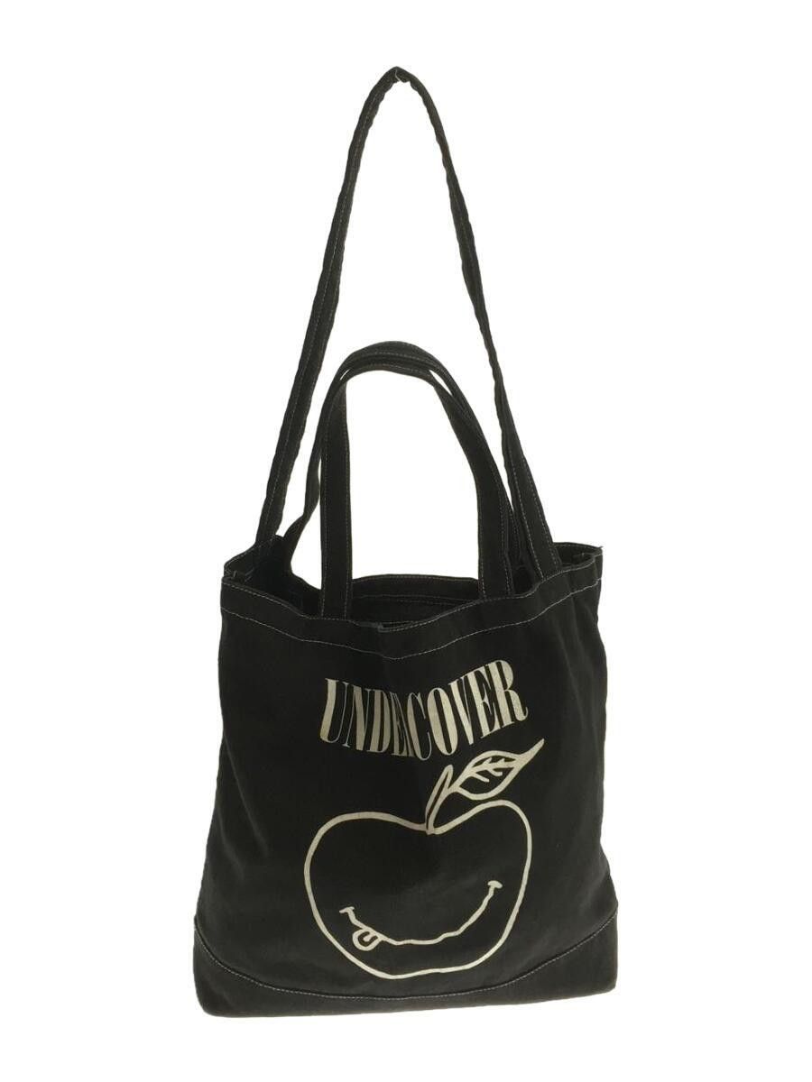 image of Undercover Smiley Apple Shoulder Tote Bag in Black, Men's