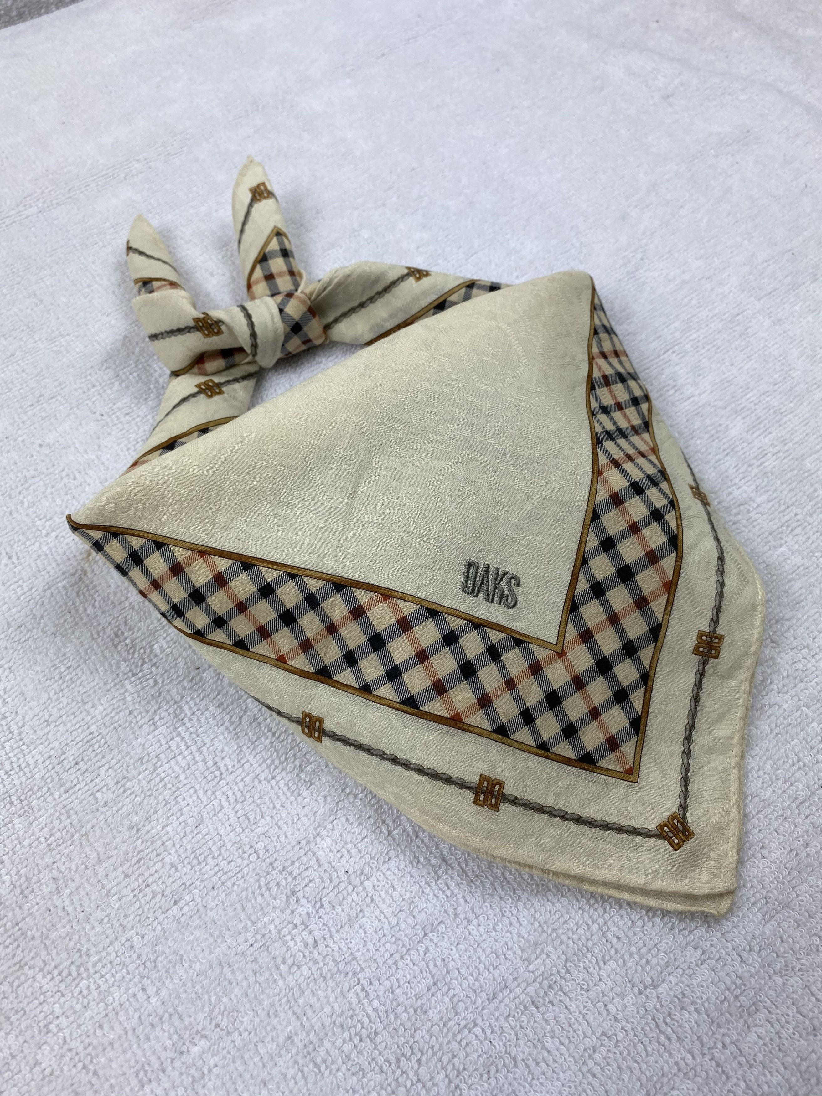 DAKS × Other × Vintage Daks London Handkerchief / Bandana / Neckerchief Size ONE SIZE - 6 Thumbnail