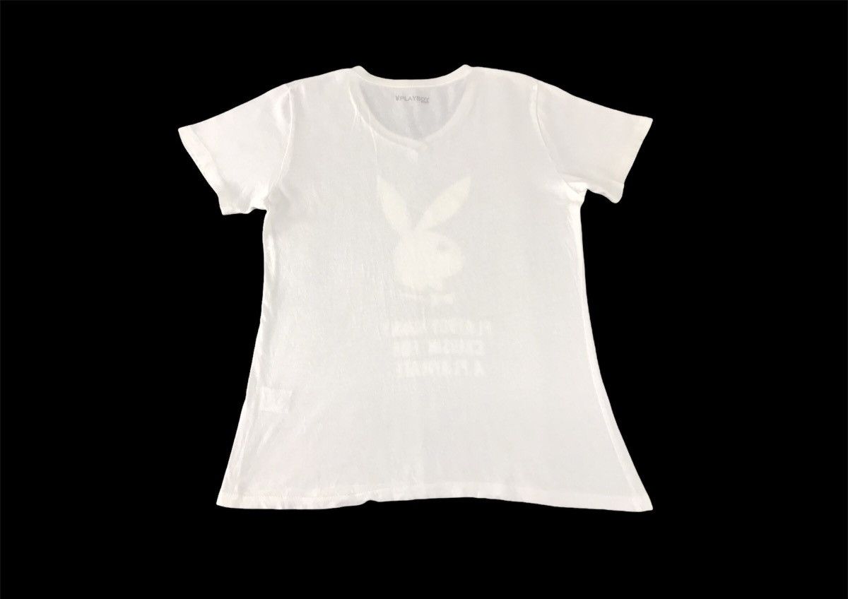 Playboy Big Bunny Head Logo Spell Out Tee Size M / US 6-8 / IT 42-44 - 6 Thumbnail