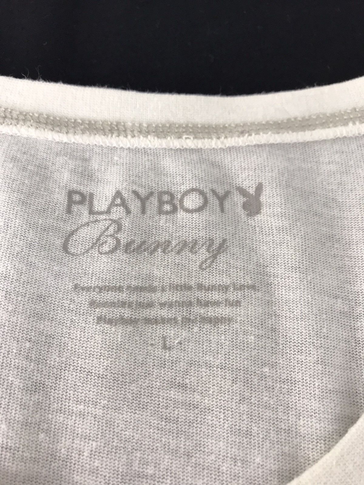 Playboy Big Bunny Head Logo Spell Out Tee Size M / US 6-8 / IT 42-44 - 3 Thumbnail