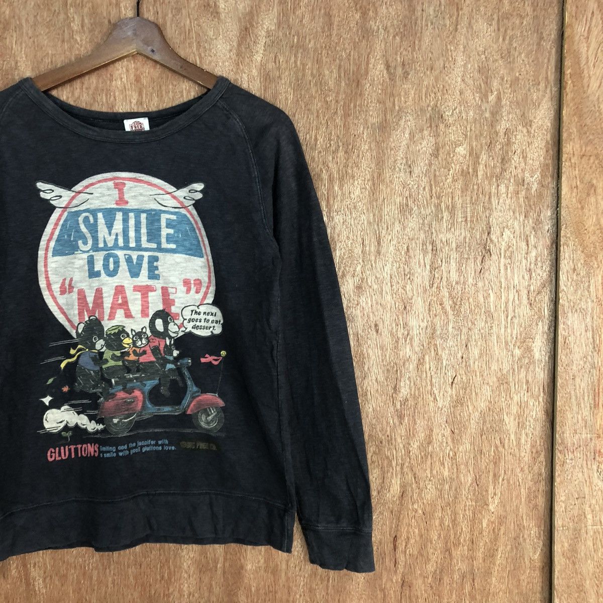 Anime Smile Love vespa anima cartoon Big Logo Sweatshirt #c918 Size S / US 4 / IT 40 - 5 Thumbnail