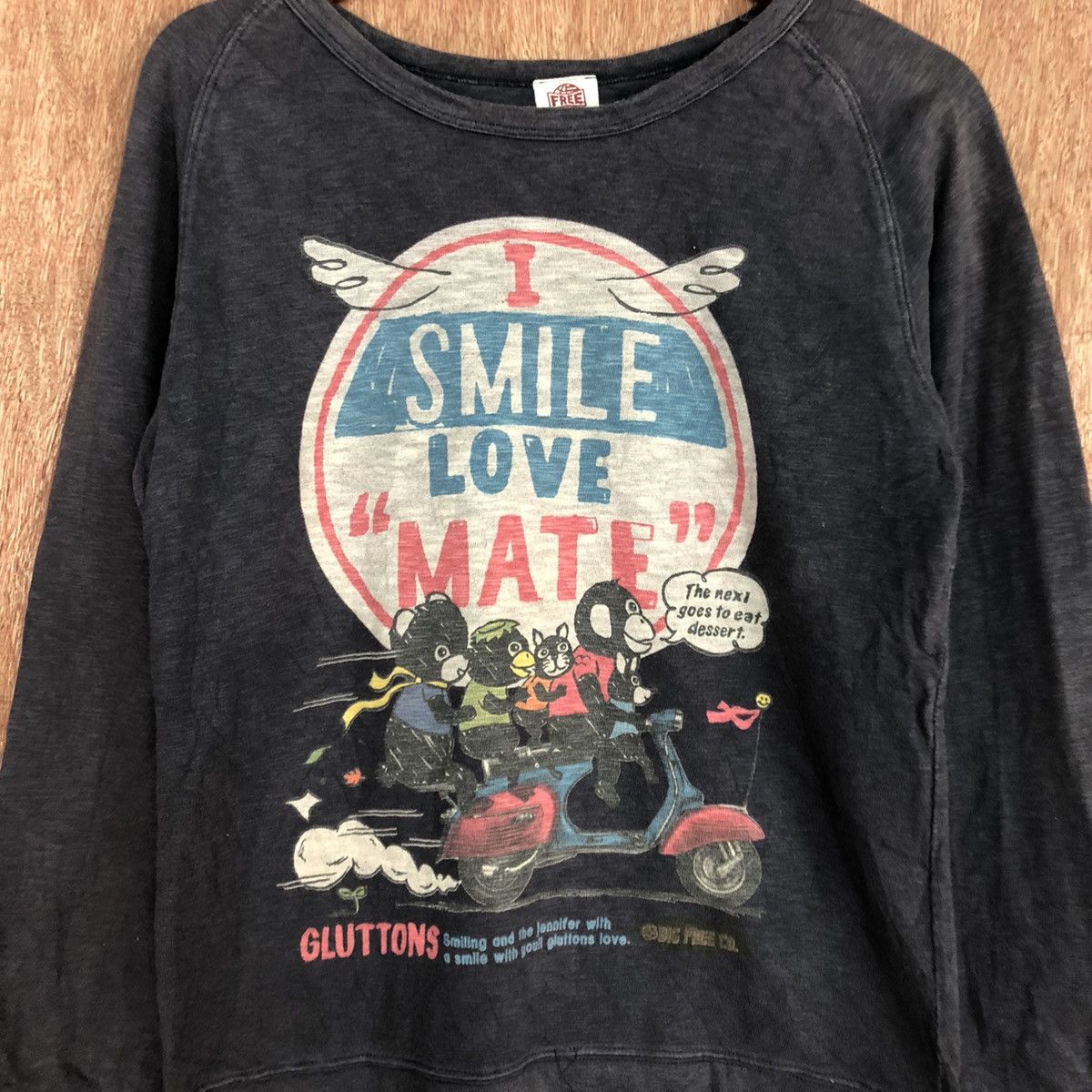 Anime Smile Love vespa anima cartoon Big Logo Sweatshirt #c918 Size S / US 4 / IT 40 - 10 Thumbnail