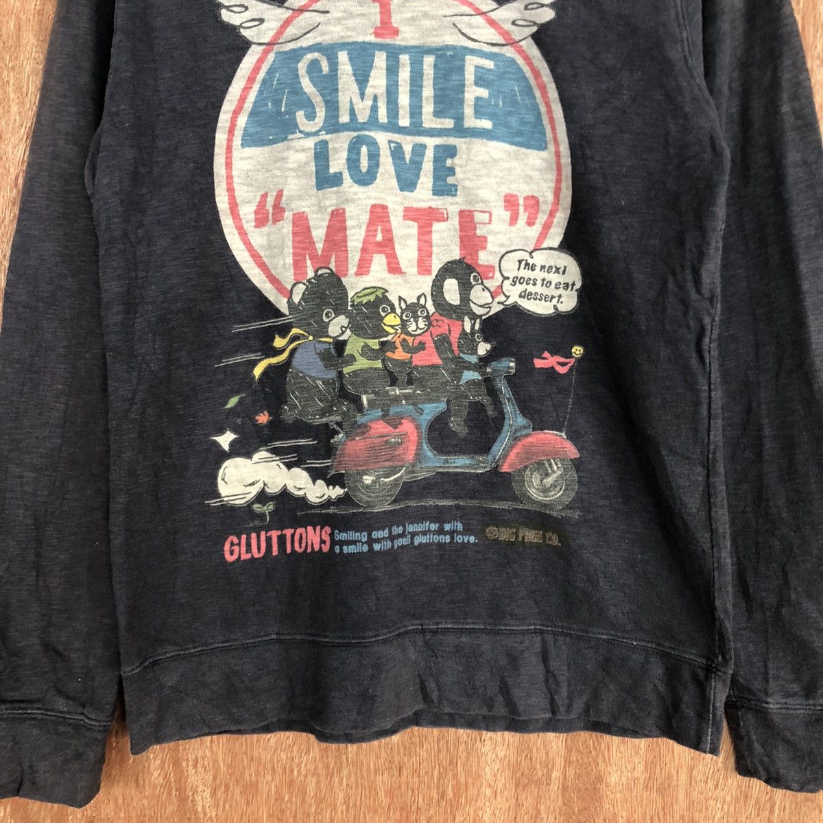 Anime Smile Love vespa anima cartoon Big Logo Sweatshirt #c918 Size S / US 4 / IT 40 - 8 Thumbnail