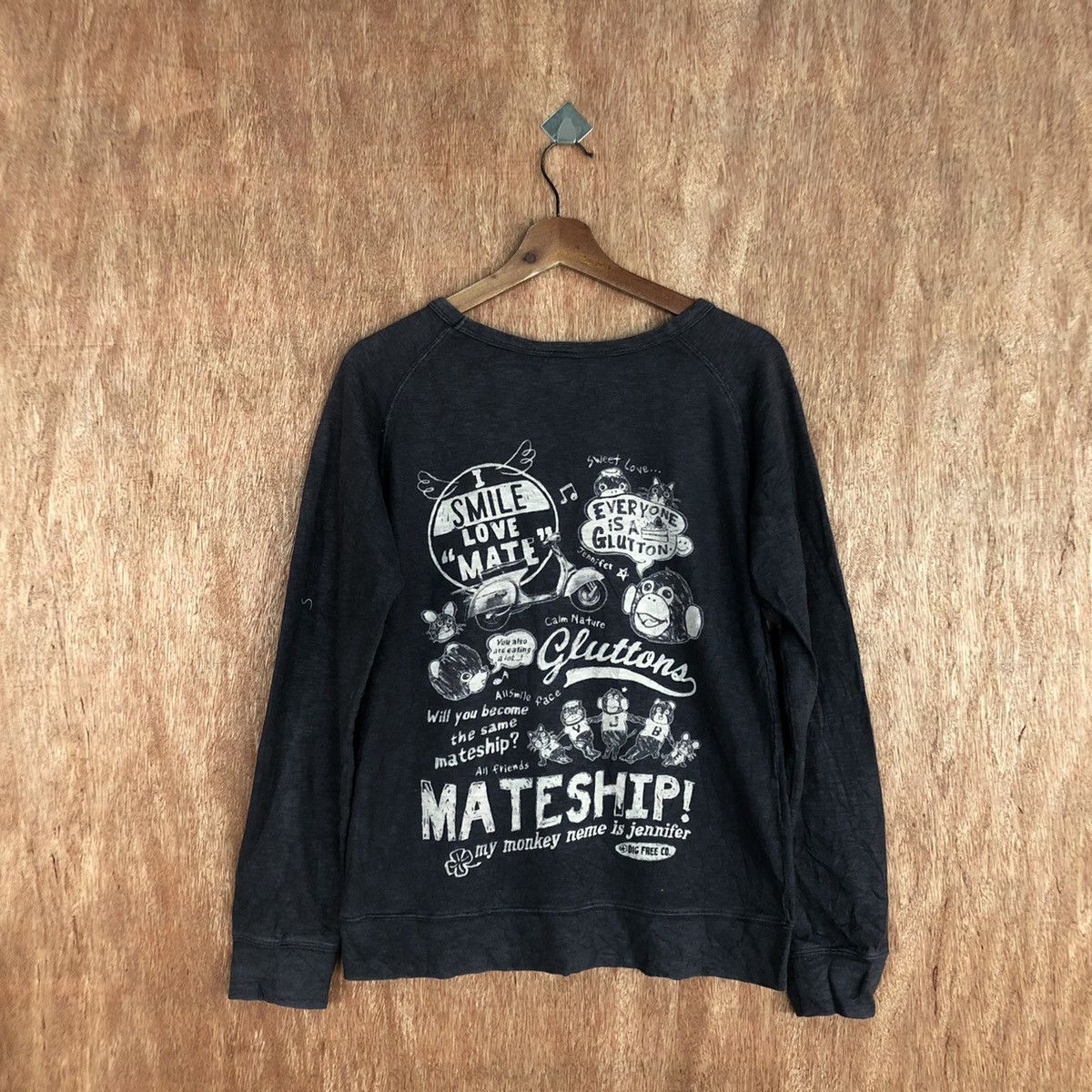 Anime Smile Love vespa anima cartoon Big Logo Sweatshirt #c918 Size S / US 4 / IT 40 - 12 Thumbnail