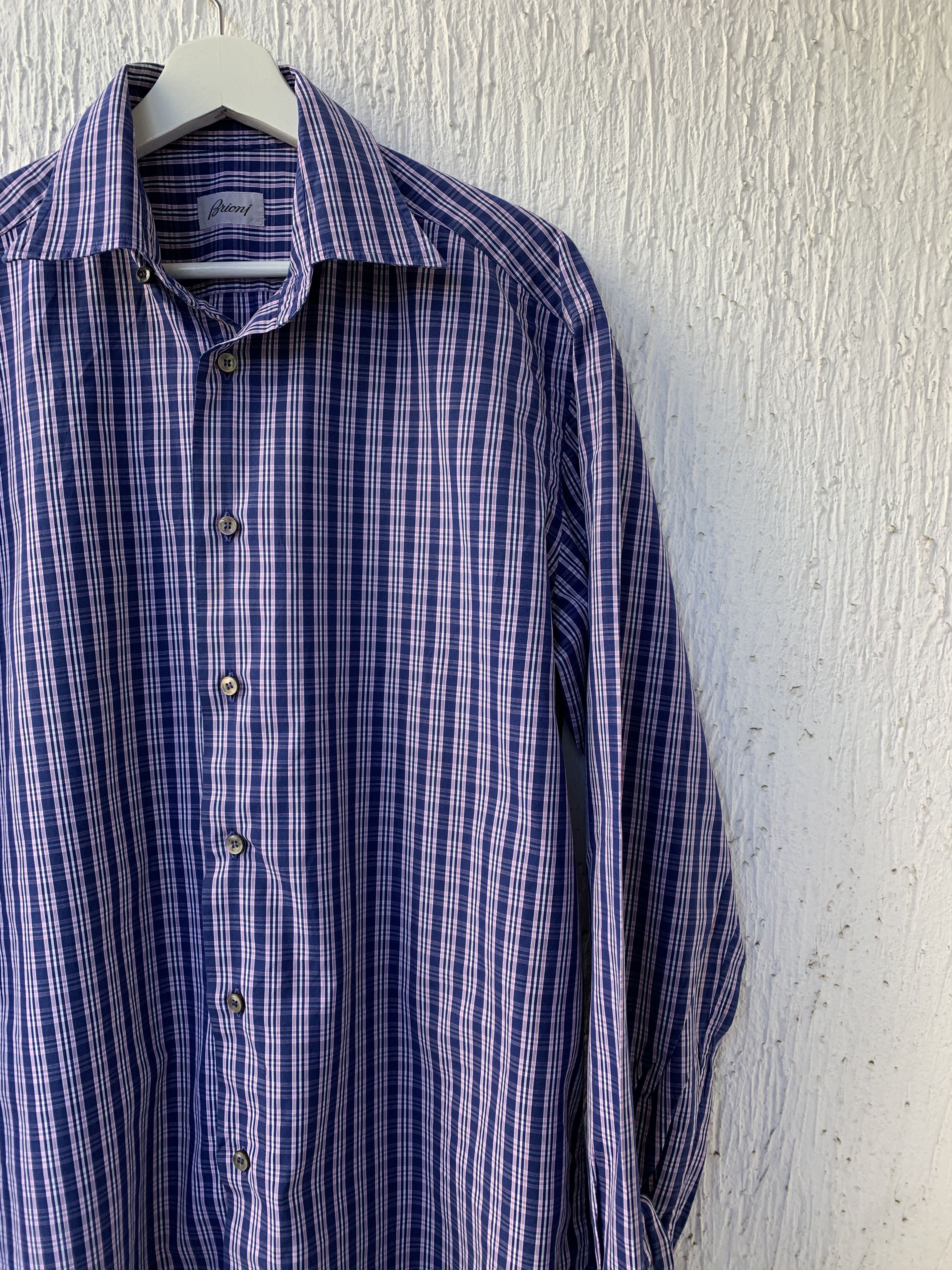 Brioni checked button up shirt Size US L / EU 52-54 / 3 - 2 Thumbnail