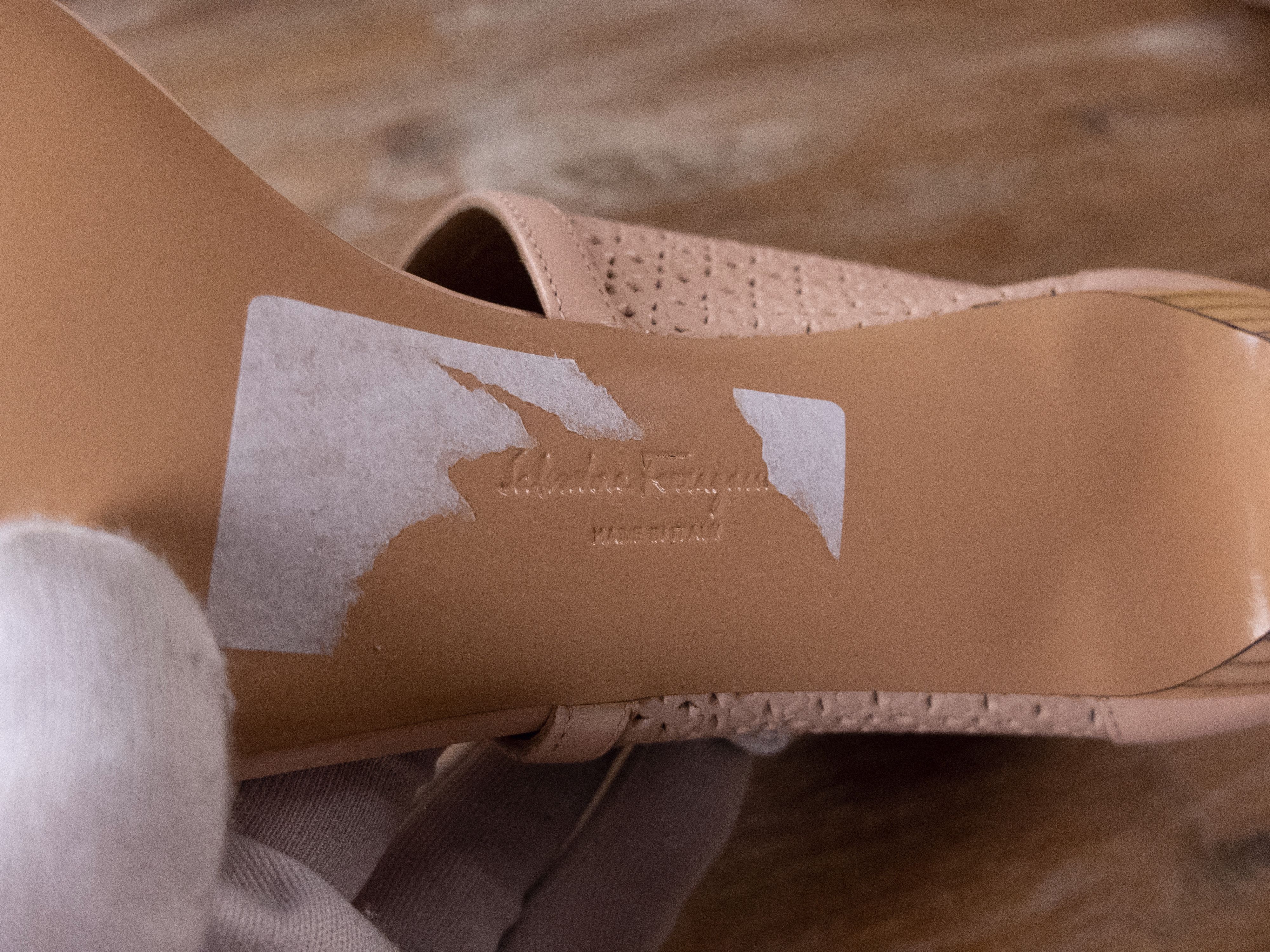 Salvatore Ferragamo SALVATORE FERRAGAMO Pacella nude laser bootie sandals shoes Size US 10 / IT 40 - 6 Thumbnail