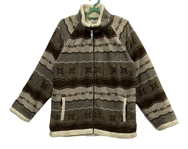 Vintage Piko Hawaii Fullprint Sherpa Lined Fleece Jacket | Grailed
