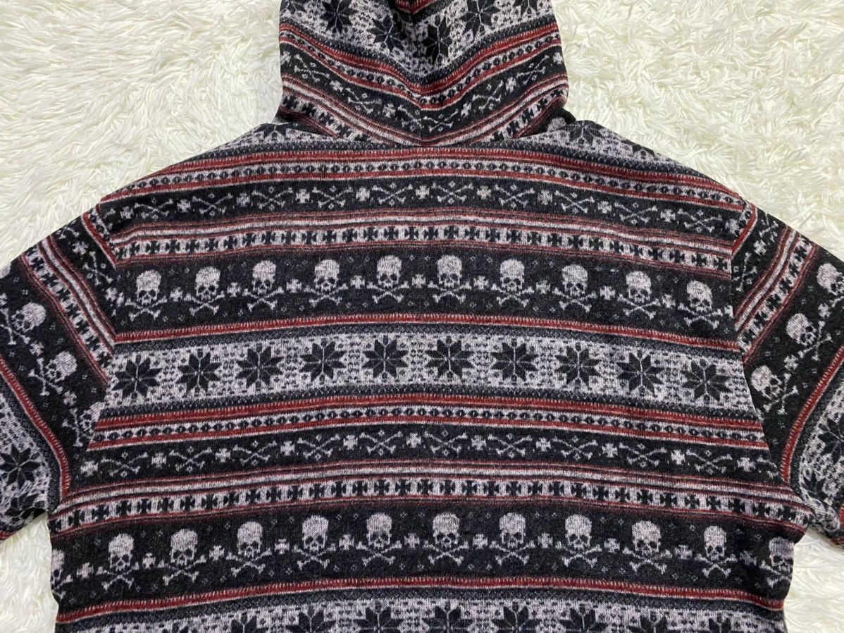 Japanese Brand Fullprint Skulls Fleece Lined Zipper Hoodie Knitwear Jacket Size US L / EU 52-54 / 3 - 7 Thumbnail