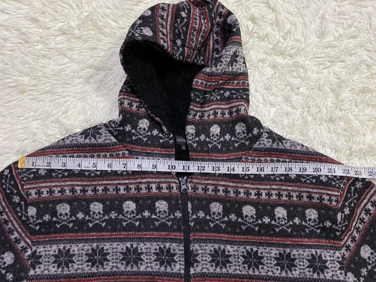 Japanese Brand Fullprint Skulls Fleece Lined Zipper Hoodie Knitwear Jacket Size US L / EU 52-54 / 3 - 15 Thumbnail