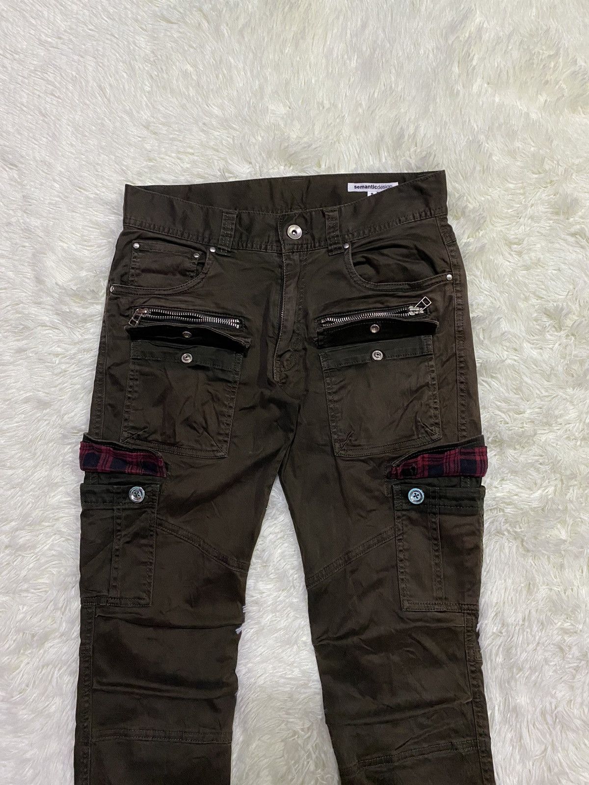 Designer × Japanese Brand Semantic Design Multipockets Cargo Military Tactical Pants Size US 28 / EU 44 - 14 Thumbnail