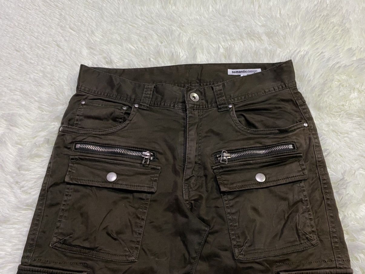 Designer × Japanese Brand Semantic Design Multipockets Cargo Military Tactical Pants Size US 28 / EU 44 - 3 Thumbnail