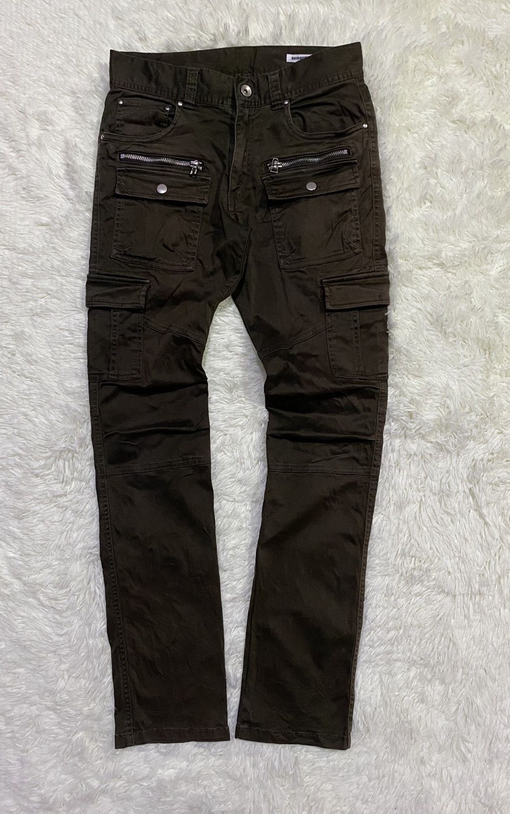 Designer × Japanese Brand Semantic Design Multipockets Cargo Military Tactical Pants Size US 28 / EU 44 - 2 Thumbnail