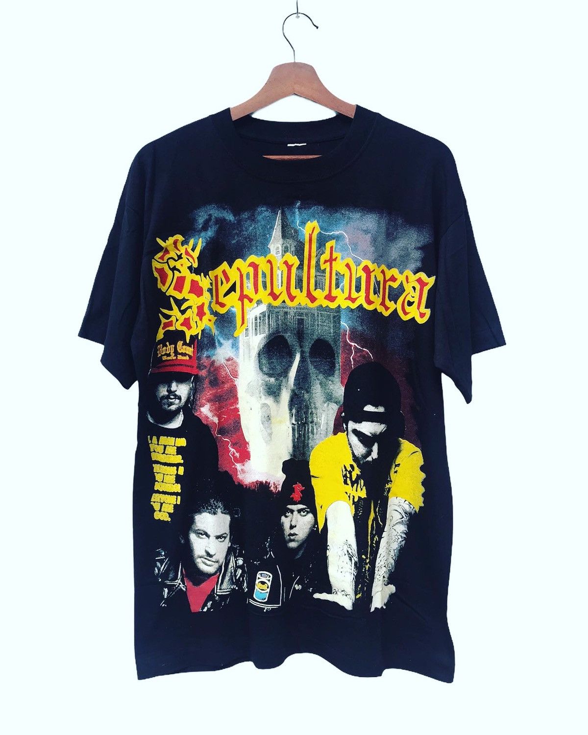 送料含む Vintage 90s Sepultura T Shirt - メンズ