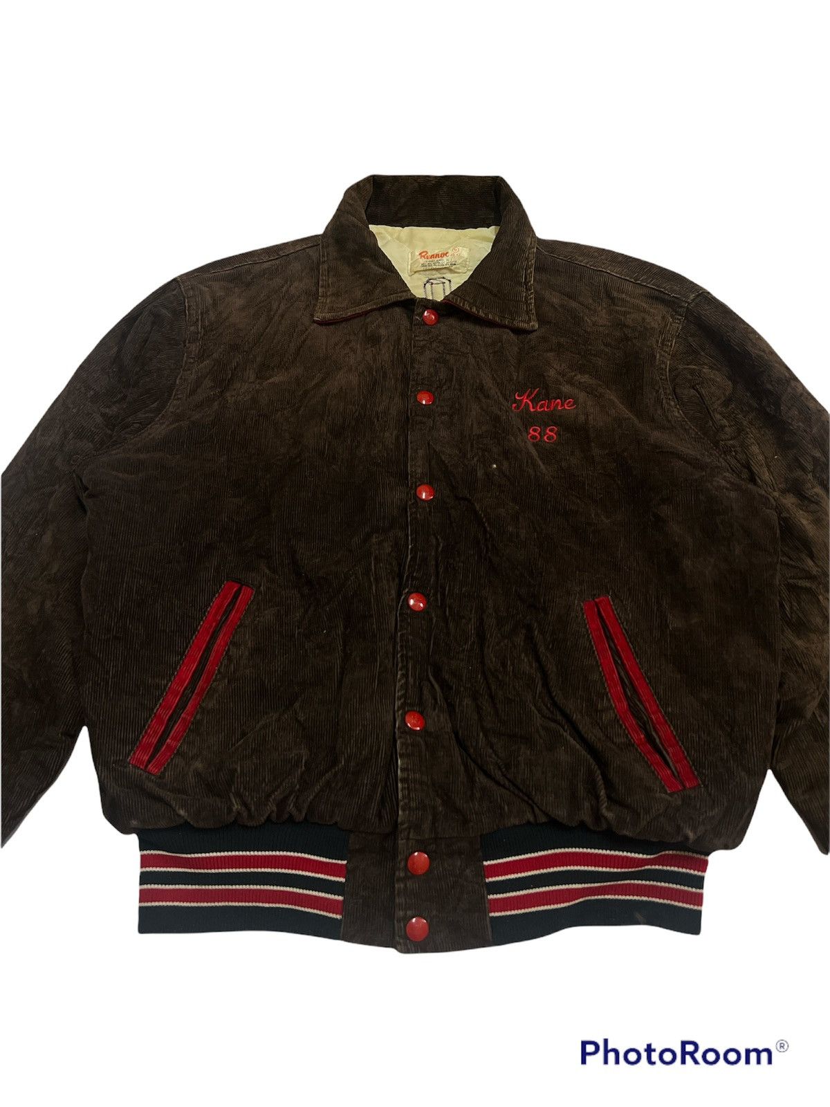 Vintage Vintage 80’s Log College Rennoe Varsity Corduroy Size US M / EU 48-50 / 2 - 5 Thumbnail