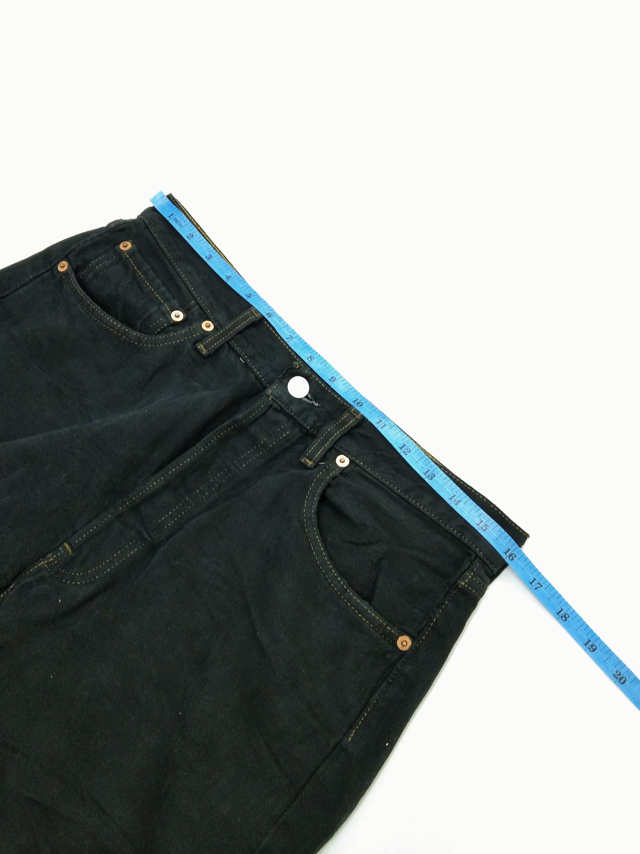 Levi's Y2k Vintage Levi's 501 Black Straight Leg Jeans 32x30 Size US 32 / EU 48 - 8 Thumbnail