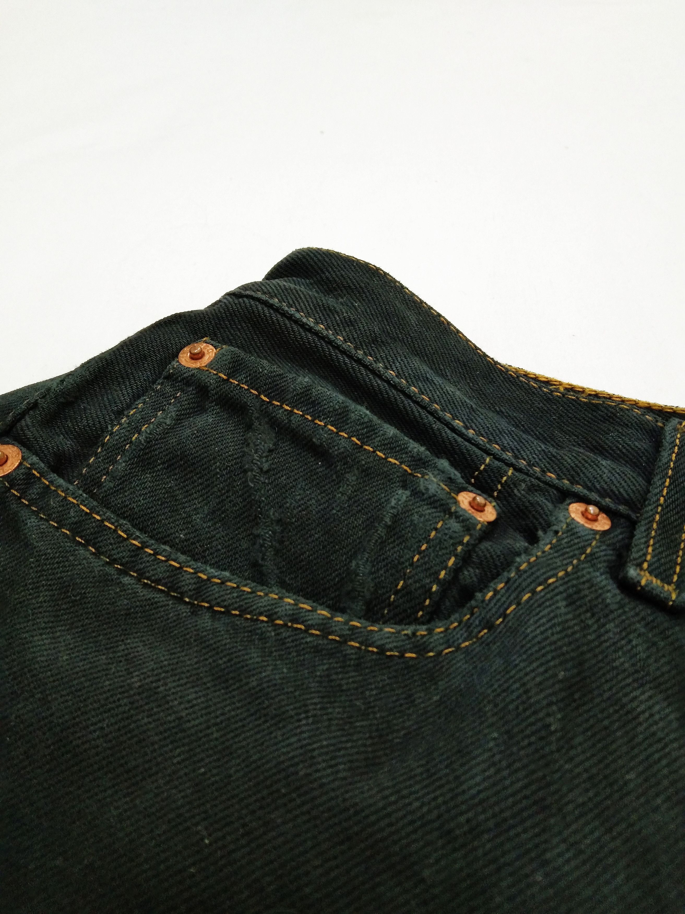 Levi's Y2k Vintage Levi's 501 Black Straight Leg Jeans 32x30 Size US 32 / EU 48 - 4 Thumbnail