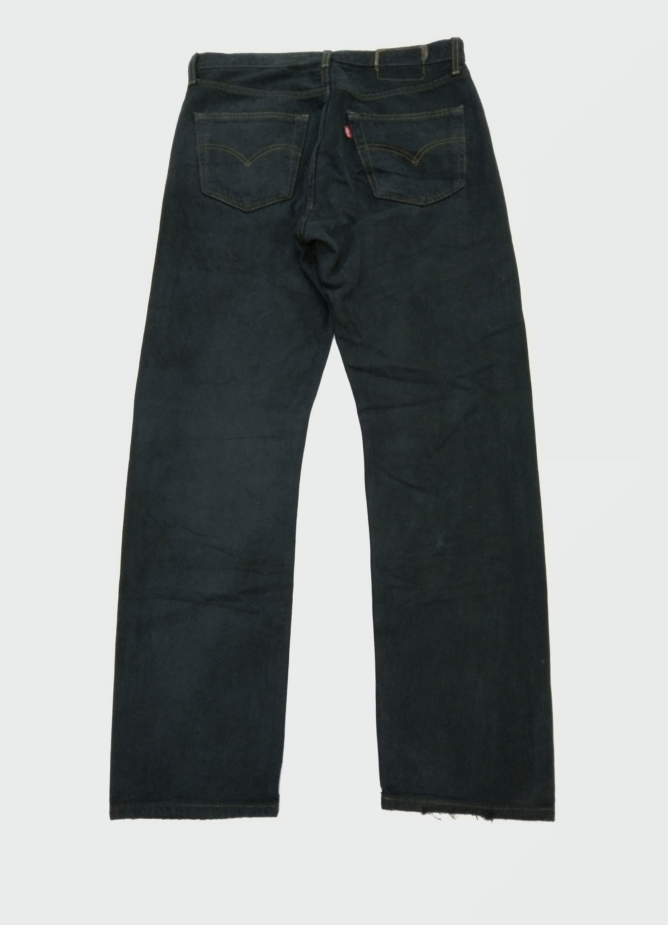 Levi's Y2k Vintage Levi's 501 Black Straight Leg Jeans 32x30 Size US 32 / EU 48 - 2 Thumbnail