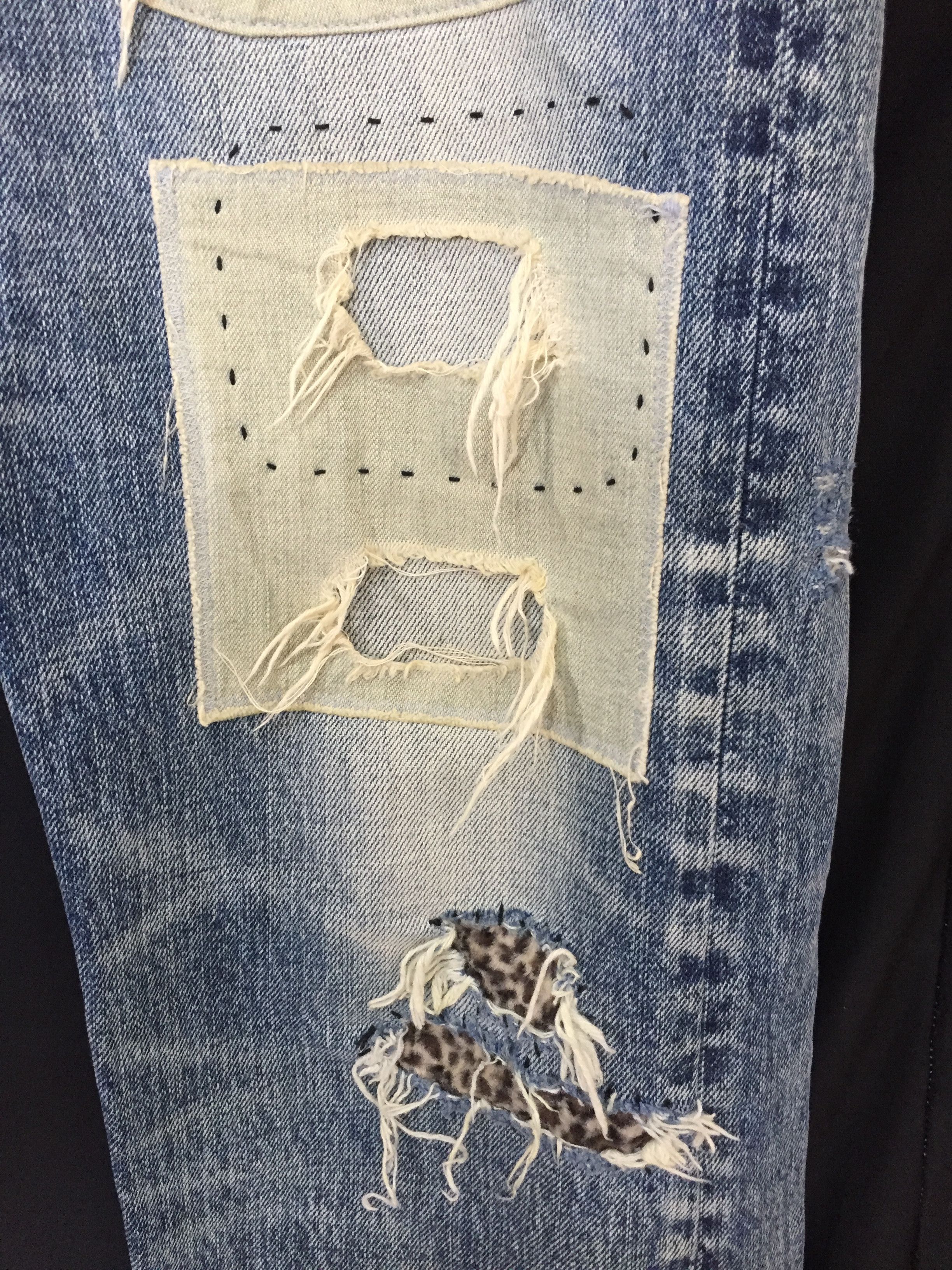 Japanese Brand RNA Pre DNA patchwork distressed pants kapital boro Size US 30 / EU 46 - 8 Thumbnail
