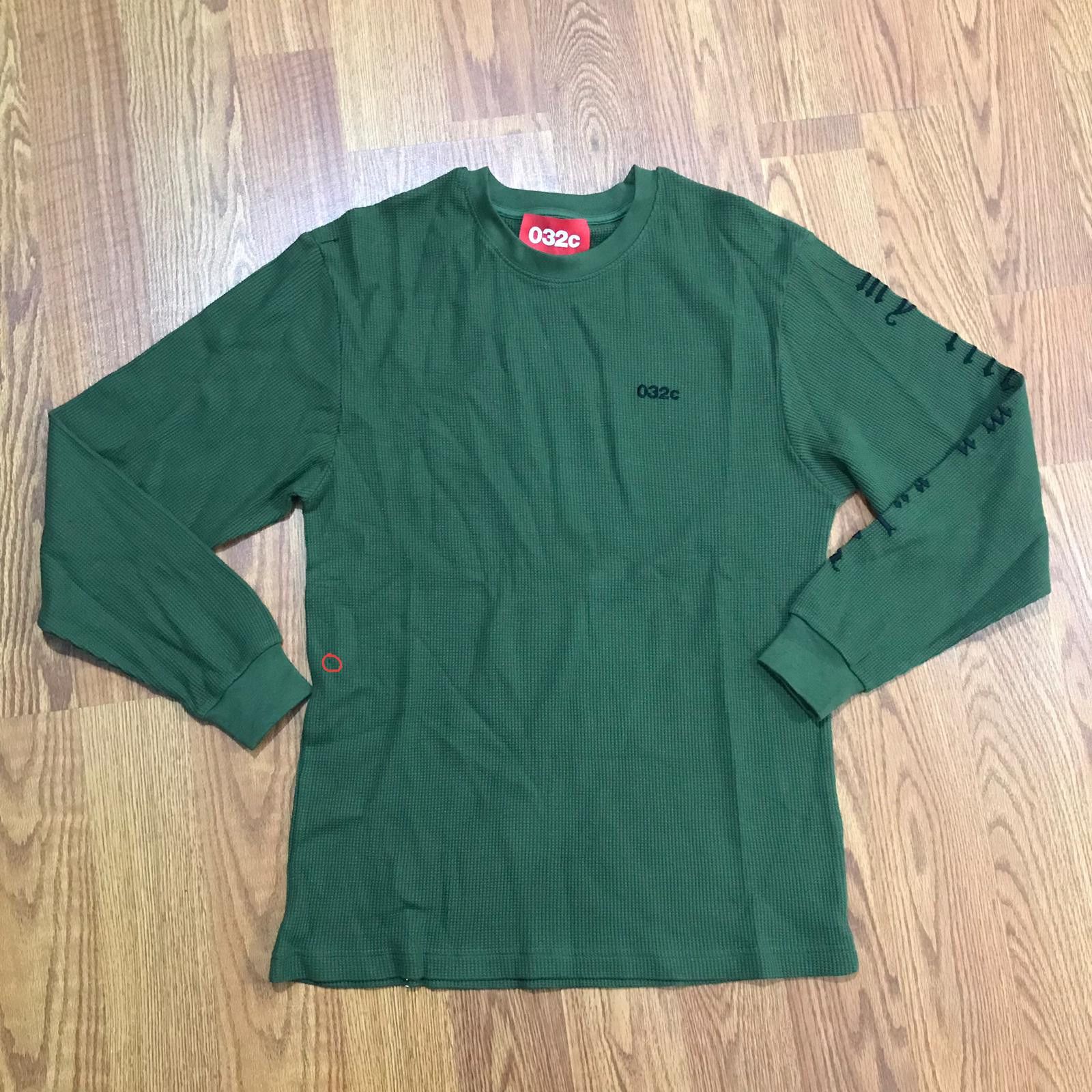 032c KT25 - 032c Olive Long Sleeve Arm Embroidered T-Shirt Size US M / EU 48-50 / 2 - 4 Thumbnail