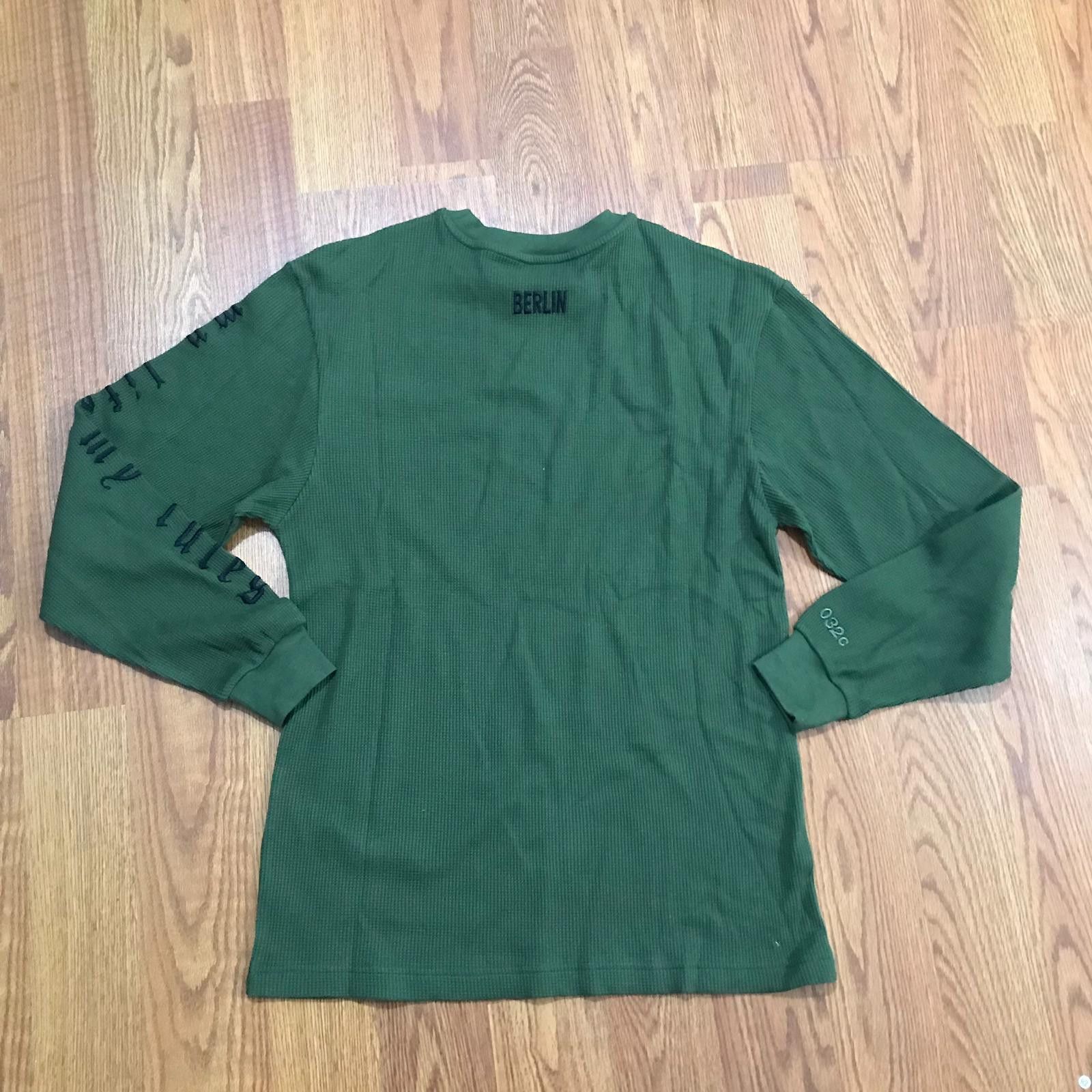 032c KT25 - 032c Olive Long Sleeve Arm Embroidered T-Shirt Size US M / EU 48-50 / 2 - 7 Thumbnail