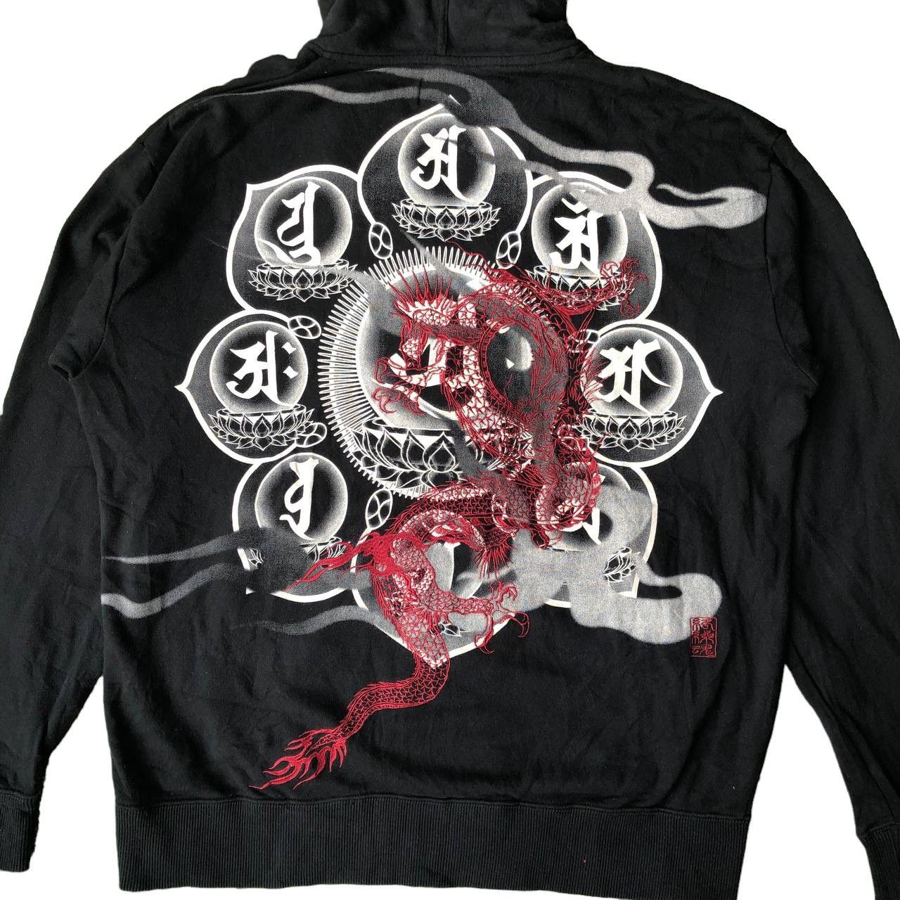 Japanese Brand KARAKURI TAMASHI JAPAN SKULLS SUKAJAN HOODIE Size US XXL / EU 58 / 5 - 3 Thumbnail