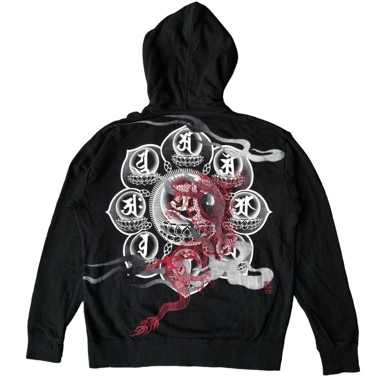 Japanese Brand KARAKURI TAMASHI JAPAN SKULLS SUKAJAN HOODIE Size US XXL / EU 58 / 5 - 1 Thumbnail