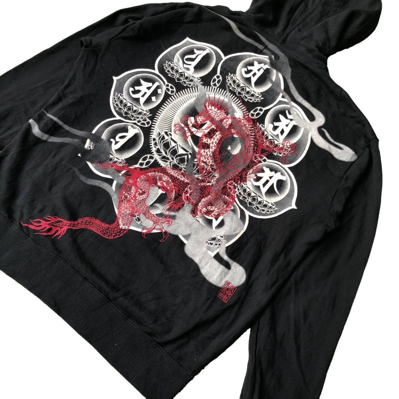 Japanese Brand KARAKURI TAMASHI JAPAN SKULLS SUKAJAN HOODIE Size US XXL / EU 58 / 5 - 4 Thumbnail