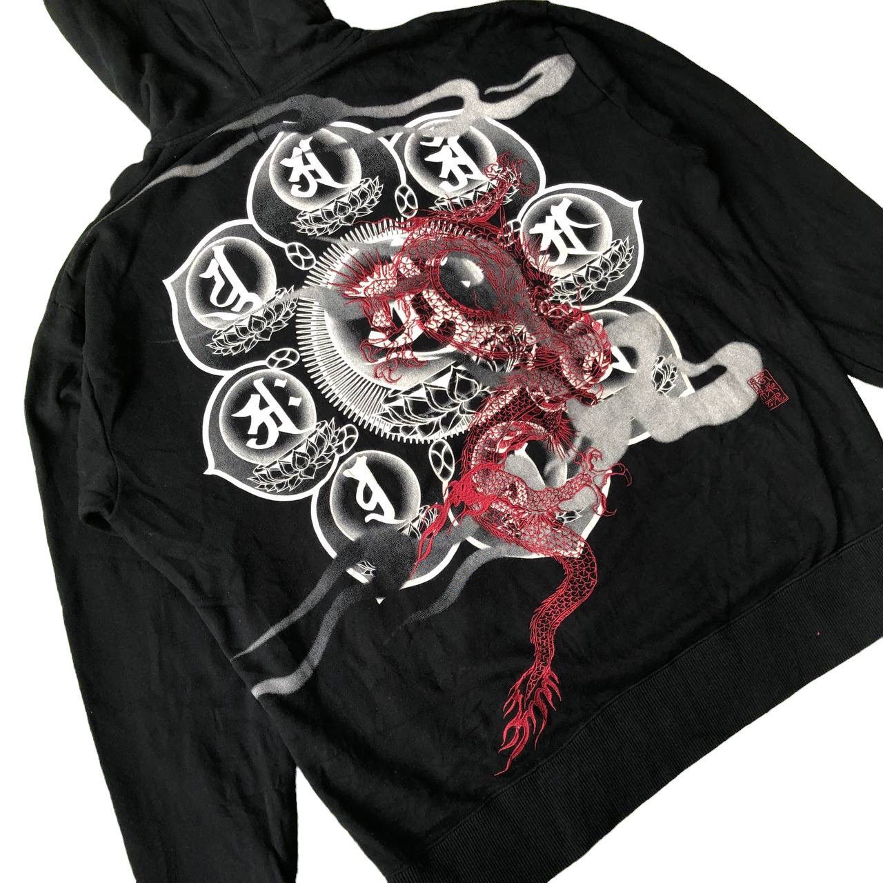 Japanese Brand KARAKURI TAMASHI JAPAN SKULLS SUKAJAN HOODIE Size US XXL / EU 58 / 5 - 5 Thumbnail