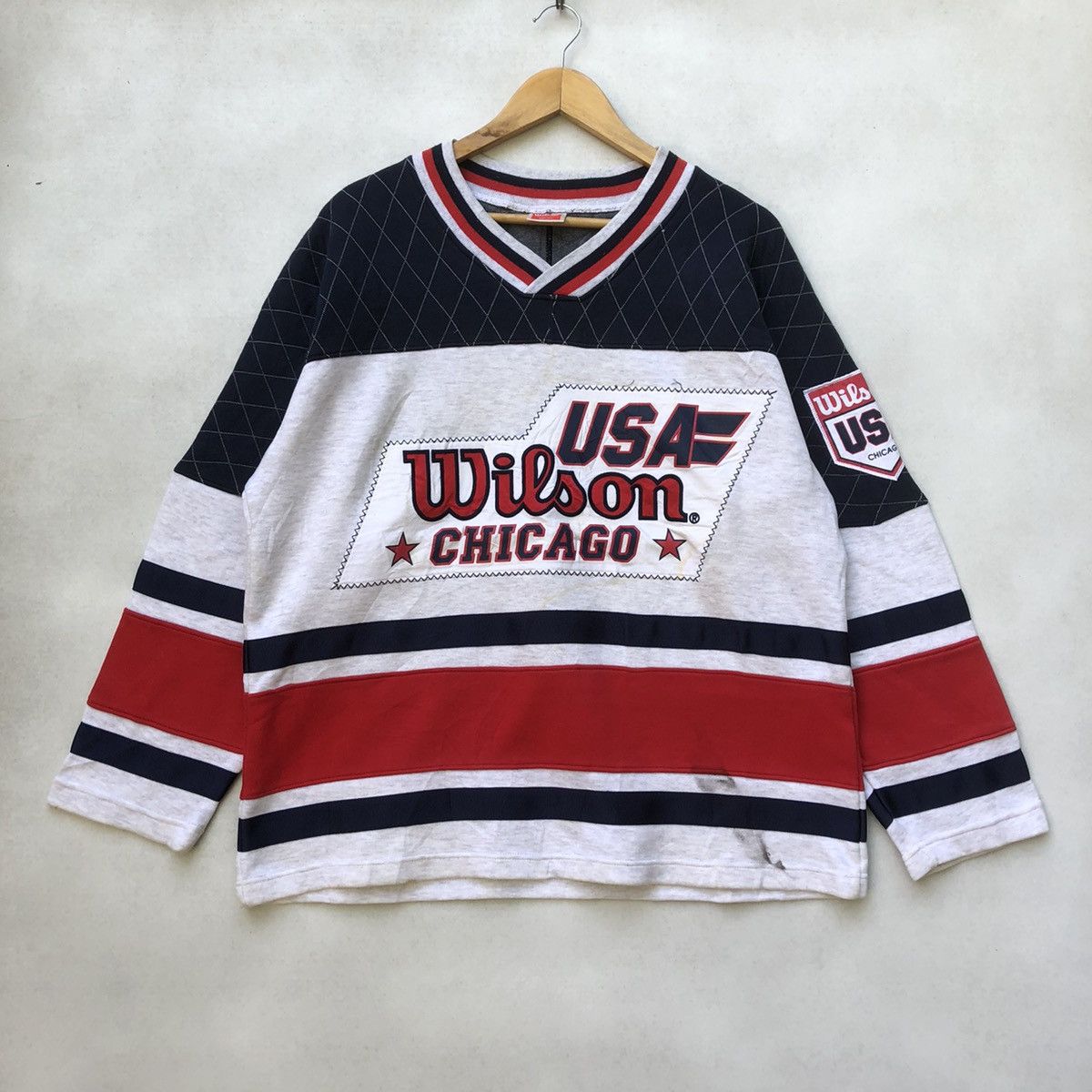 NBA × Wilson Vintage USA Wilson Chicago Pullover Size US L / EU 52-54 / 3 - 1 Thumbnail