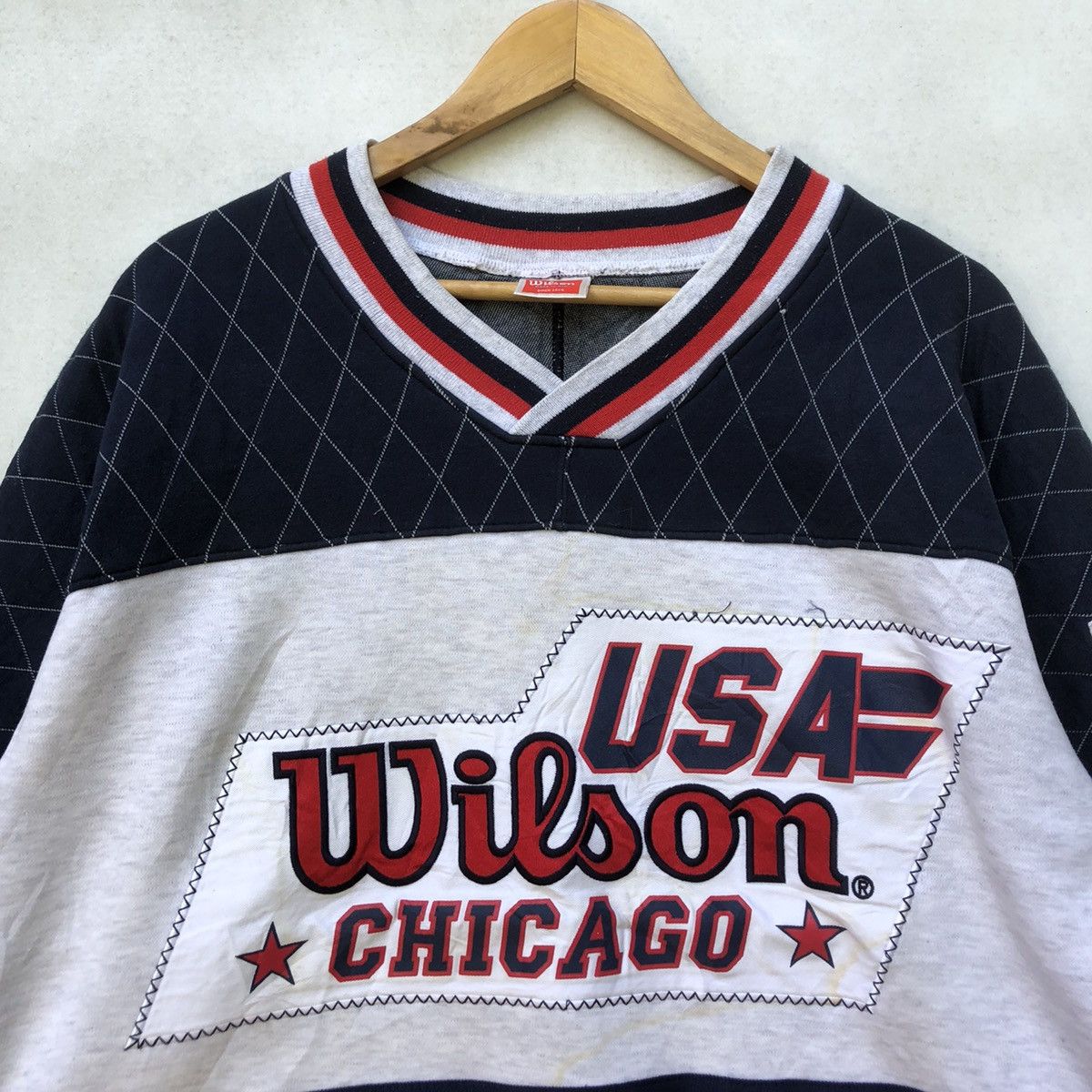 NBA × Wilson Vintage USA Wilson Chicago Pullover Size US L / EU 52-54 / 3 - 4 Thumbnail